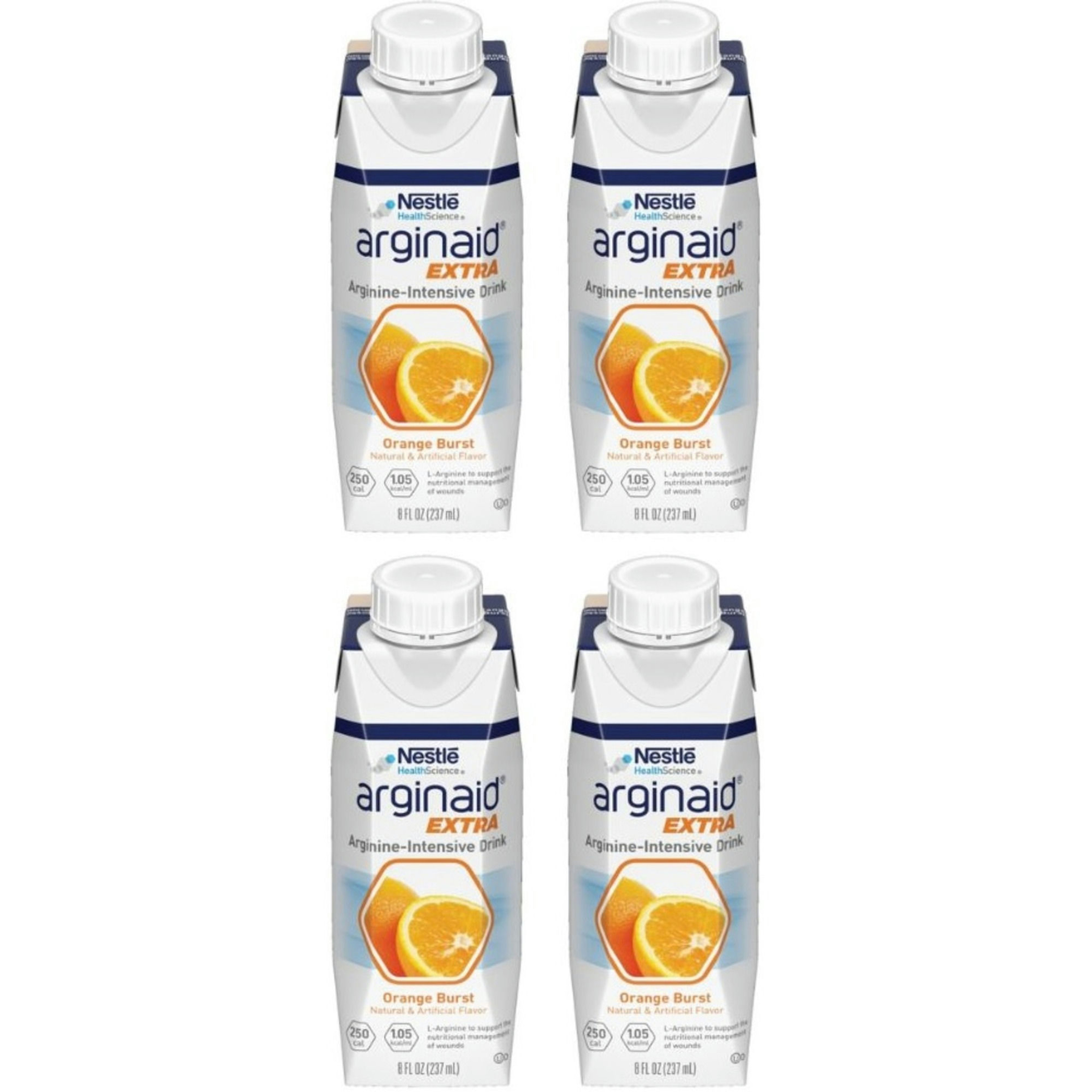 Arginaid Extra Arginine-Intensive Drink, Orange Burst, 8 oz.
