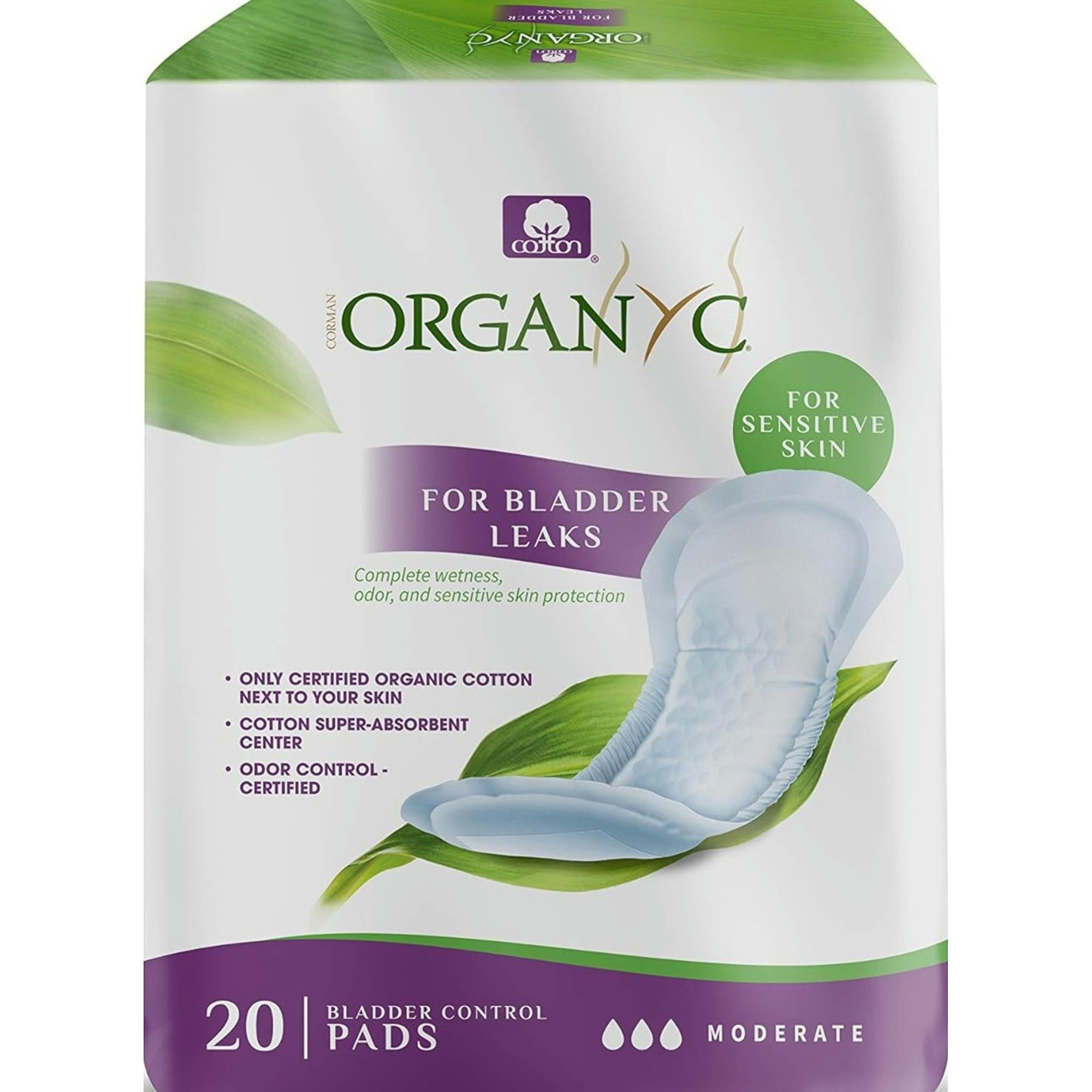 Organyc Moderate Bladder Control Pads