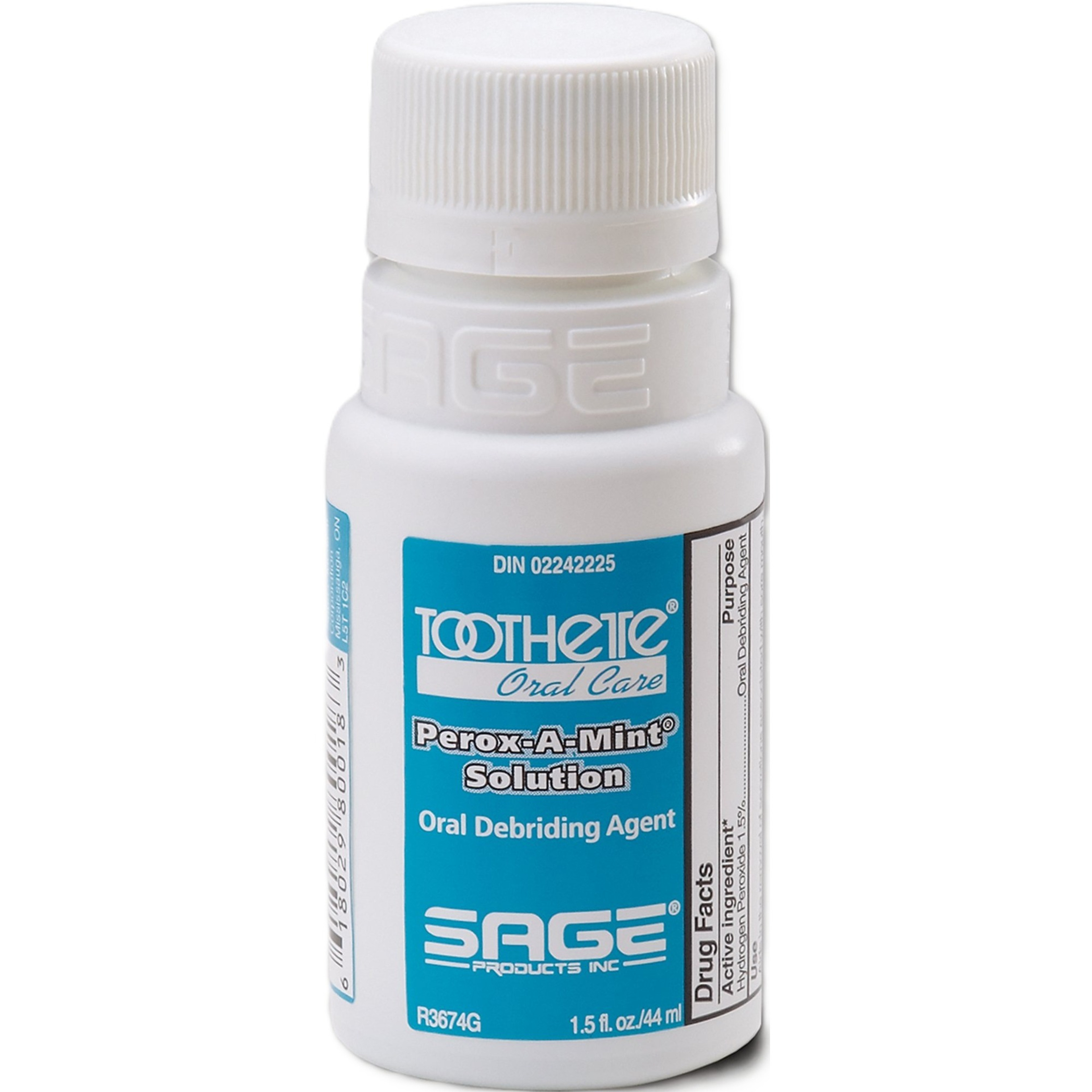 Toothette Oral Care Perox-A-Mint Solution Oral Debriding Agent, Mint