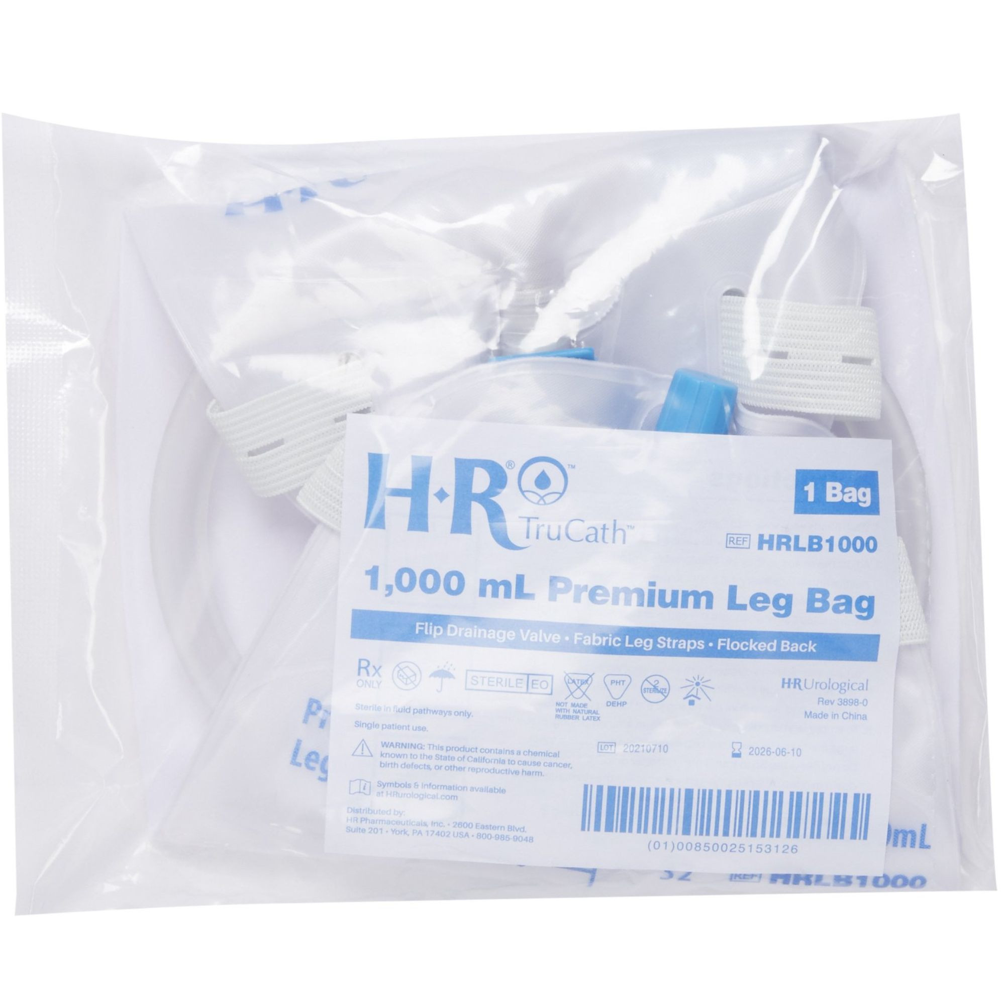 TruCath Premium Urinary Leg Bag With Valve