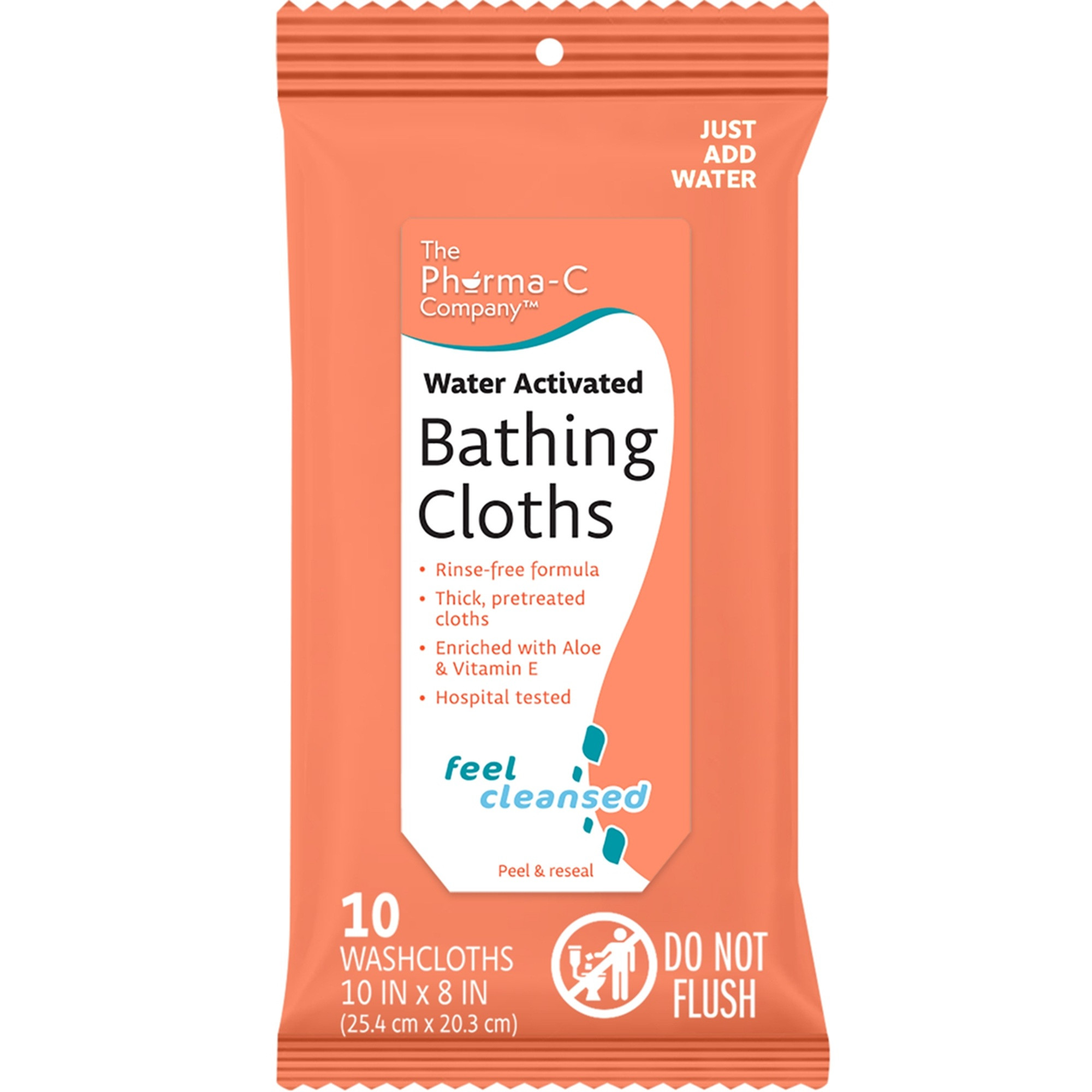 Pharma-C-Wipes Water-Activated Bathing Cloths