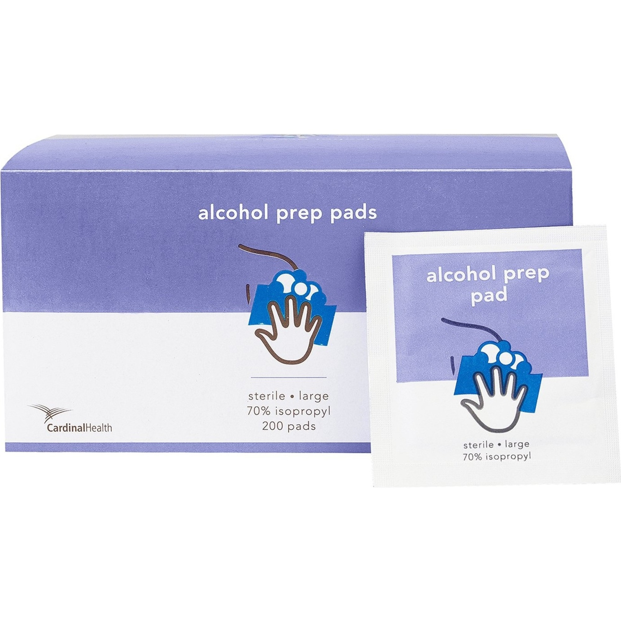 Cardinal Health Alcohol Prep Pad, 2-Ply