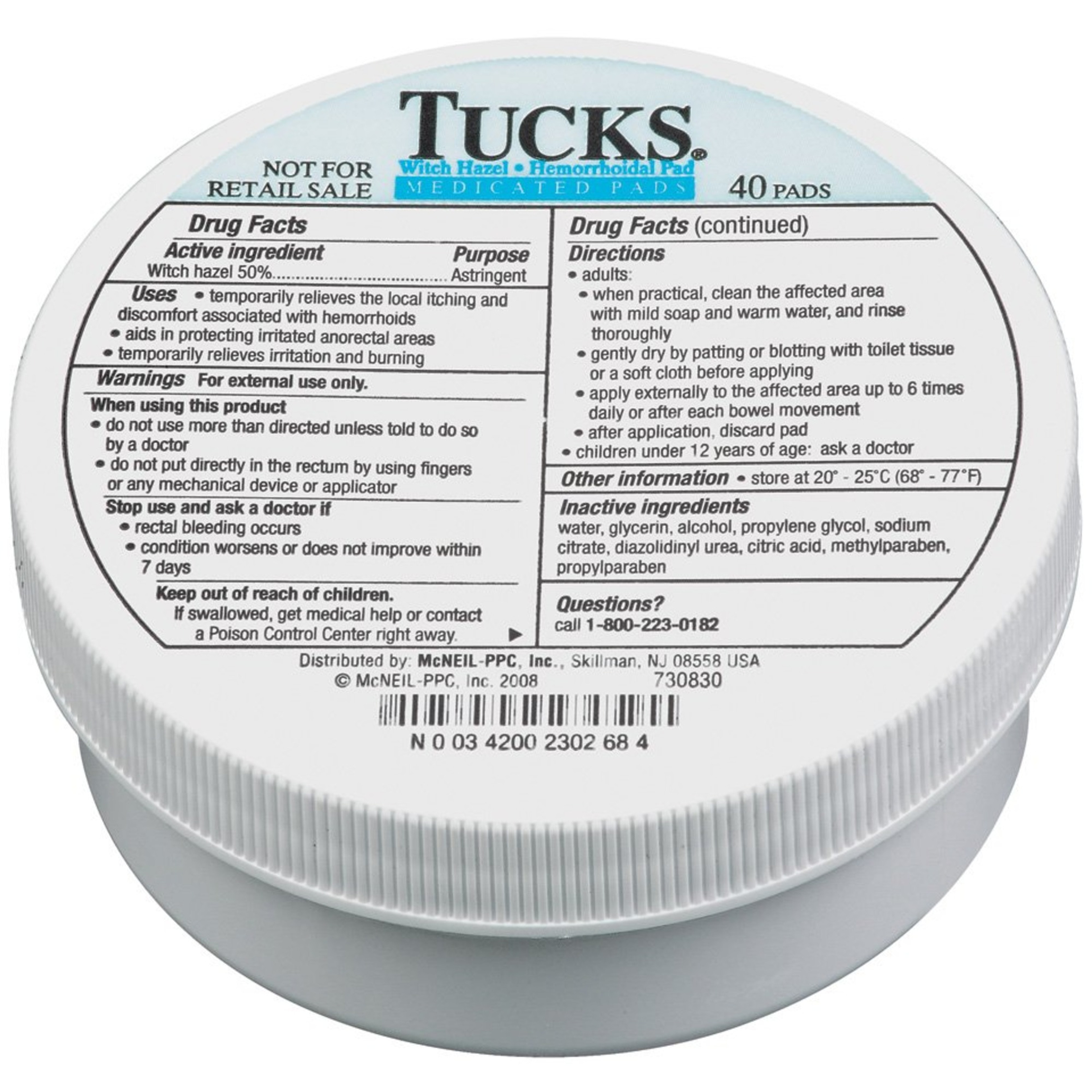 Tucks Medicated Hemorrhoid Relief Cooling Pads