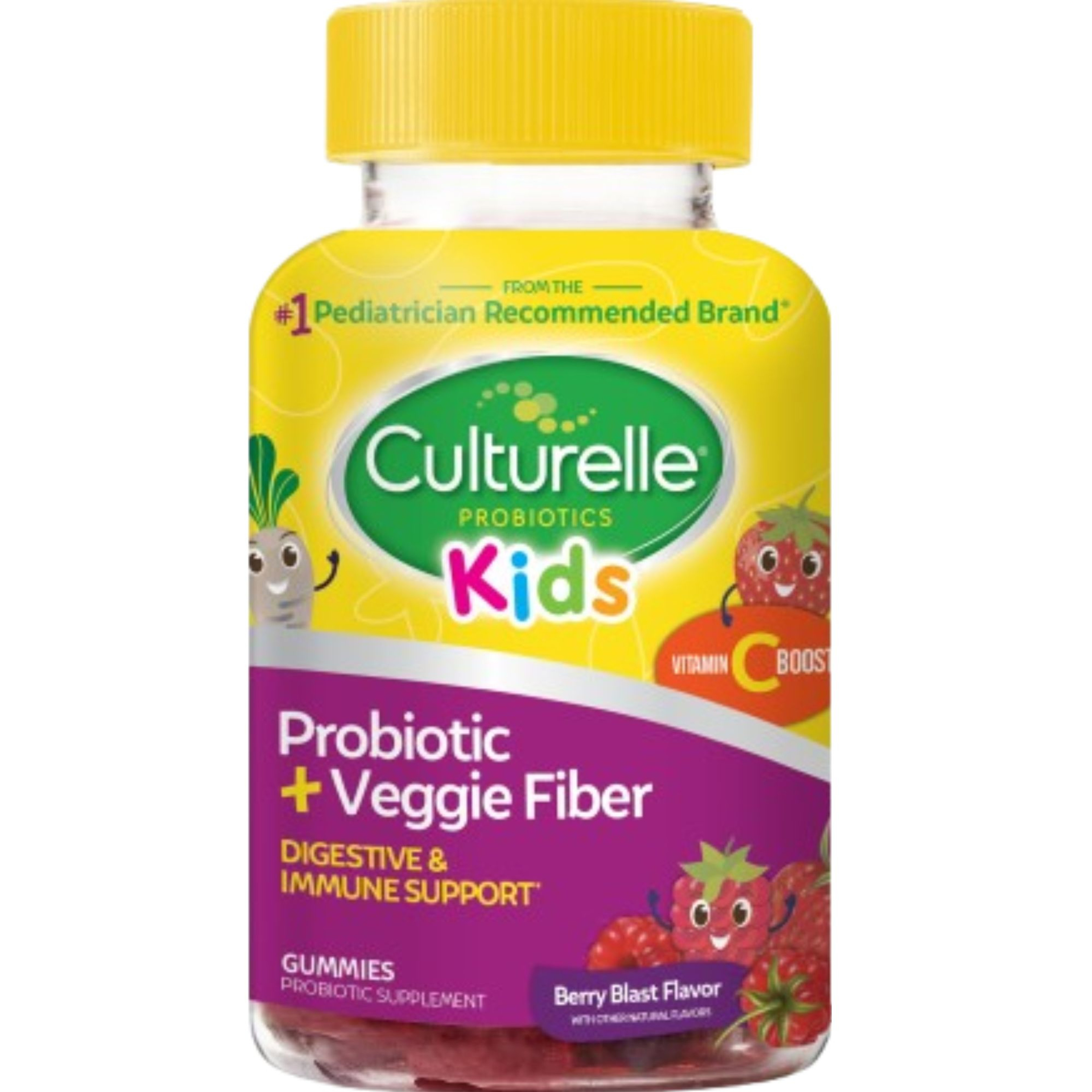 Culturelle Kids Probiotic + Veggie Fiber Gummies