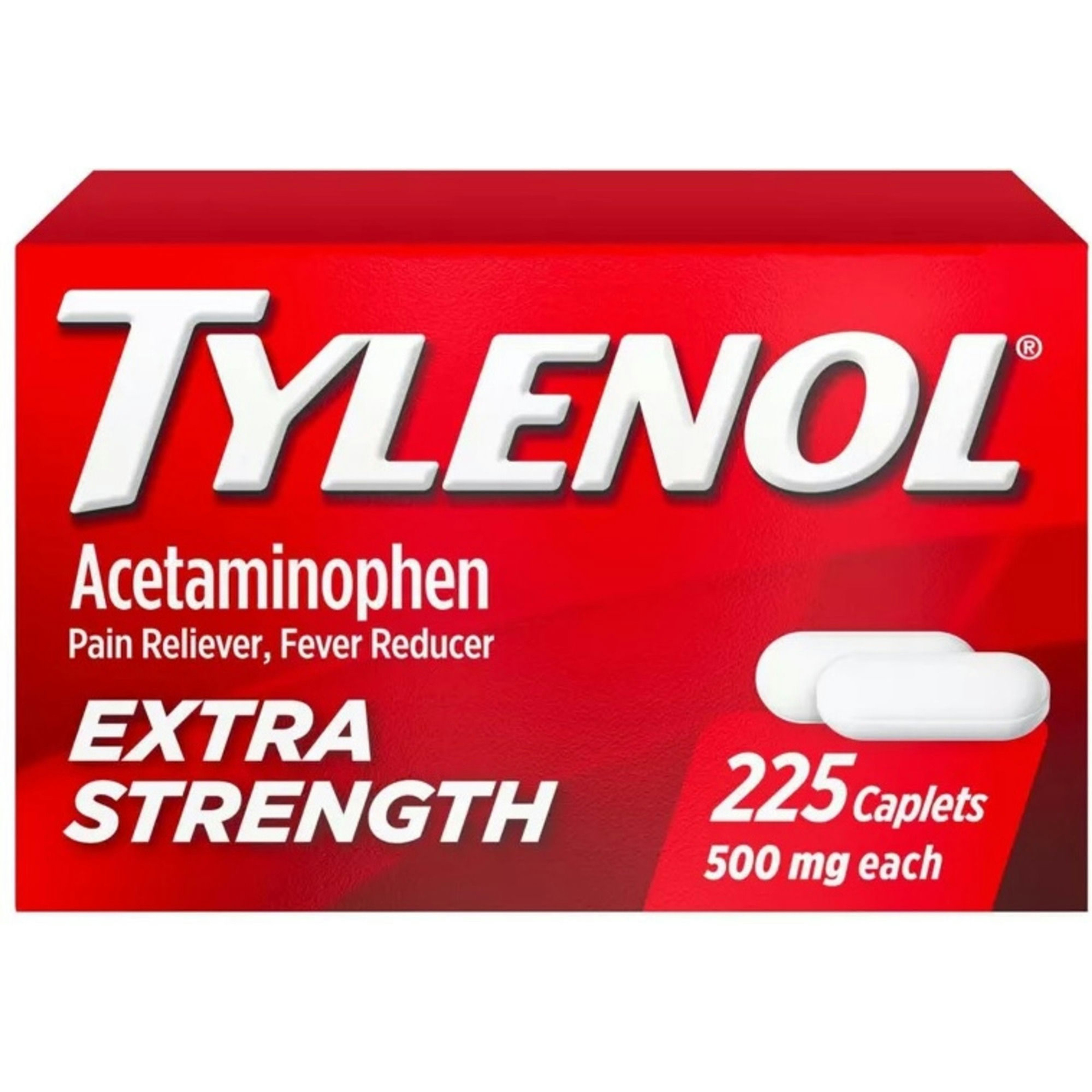 Tylenol Extra Strength, 500 mg Acetaminophen, 100 Tablets