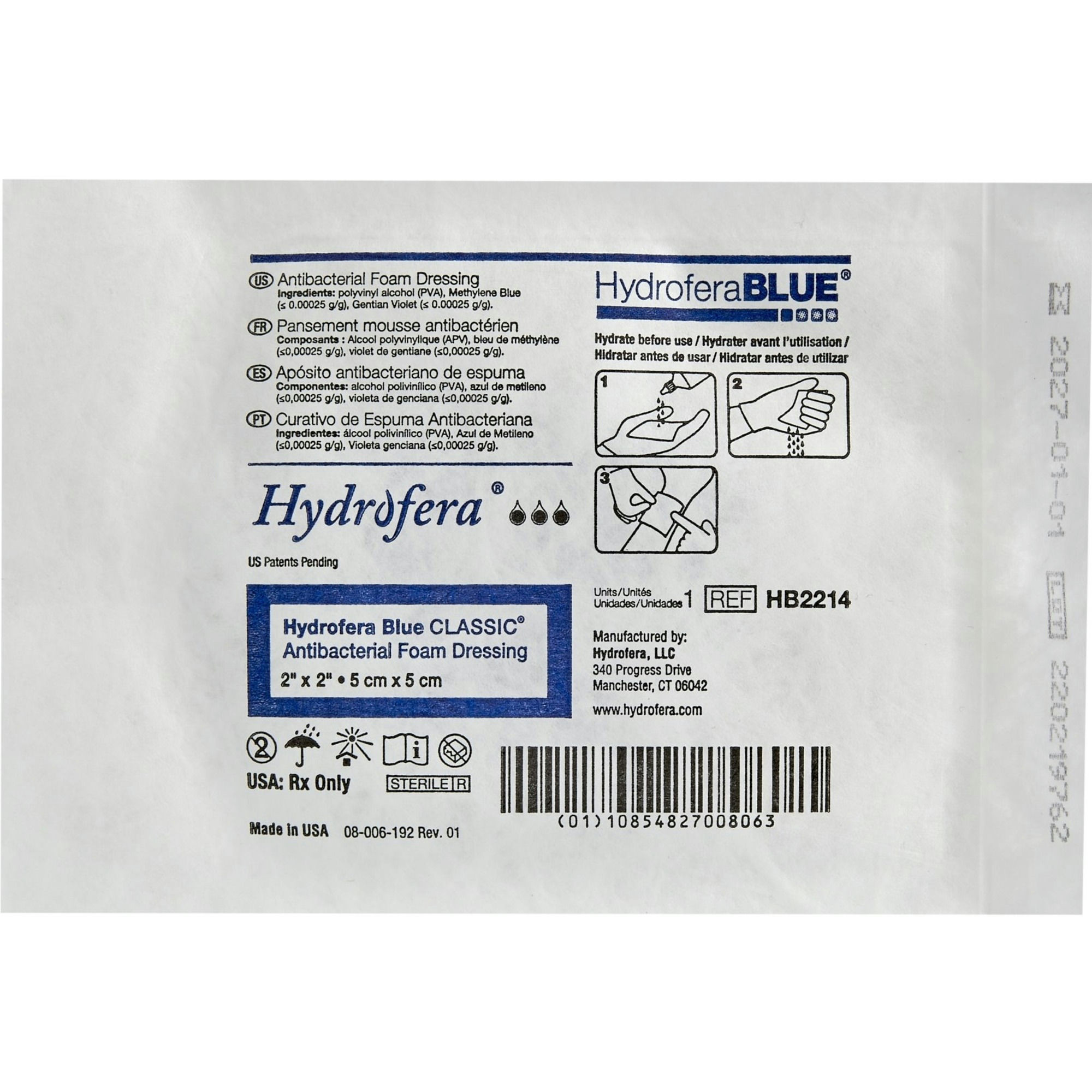 Hydrofera Blue Antimicrobial Foam Dressing