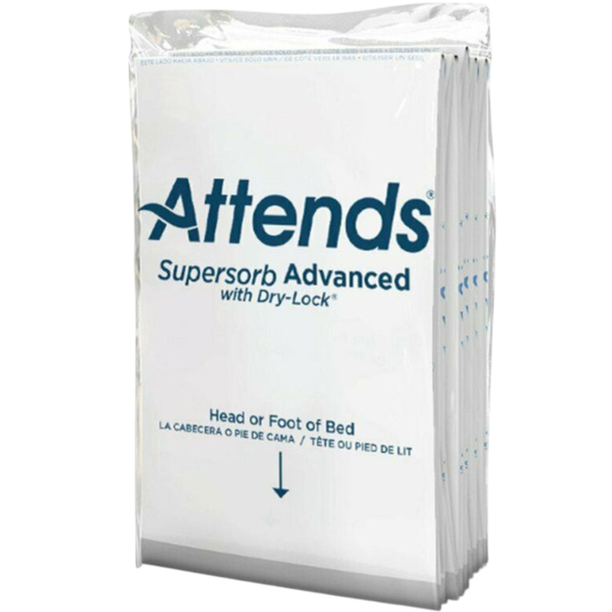 Attends Supersorb Advanced Premium Incontinence Underpads, Heavy Absorbency