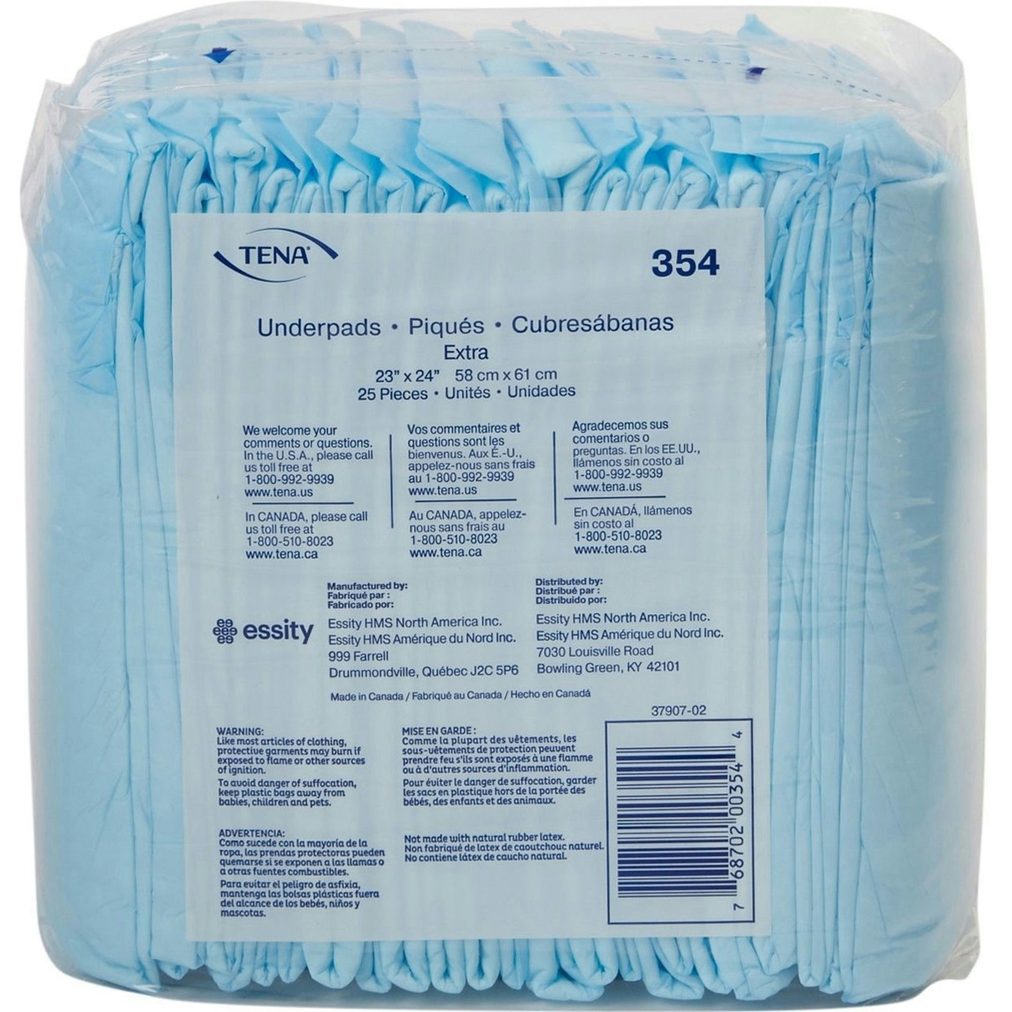 TENA Regular Disposable Underpad, Light Absorbency