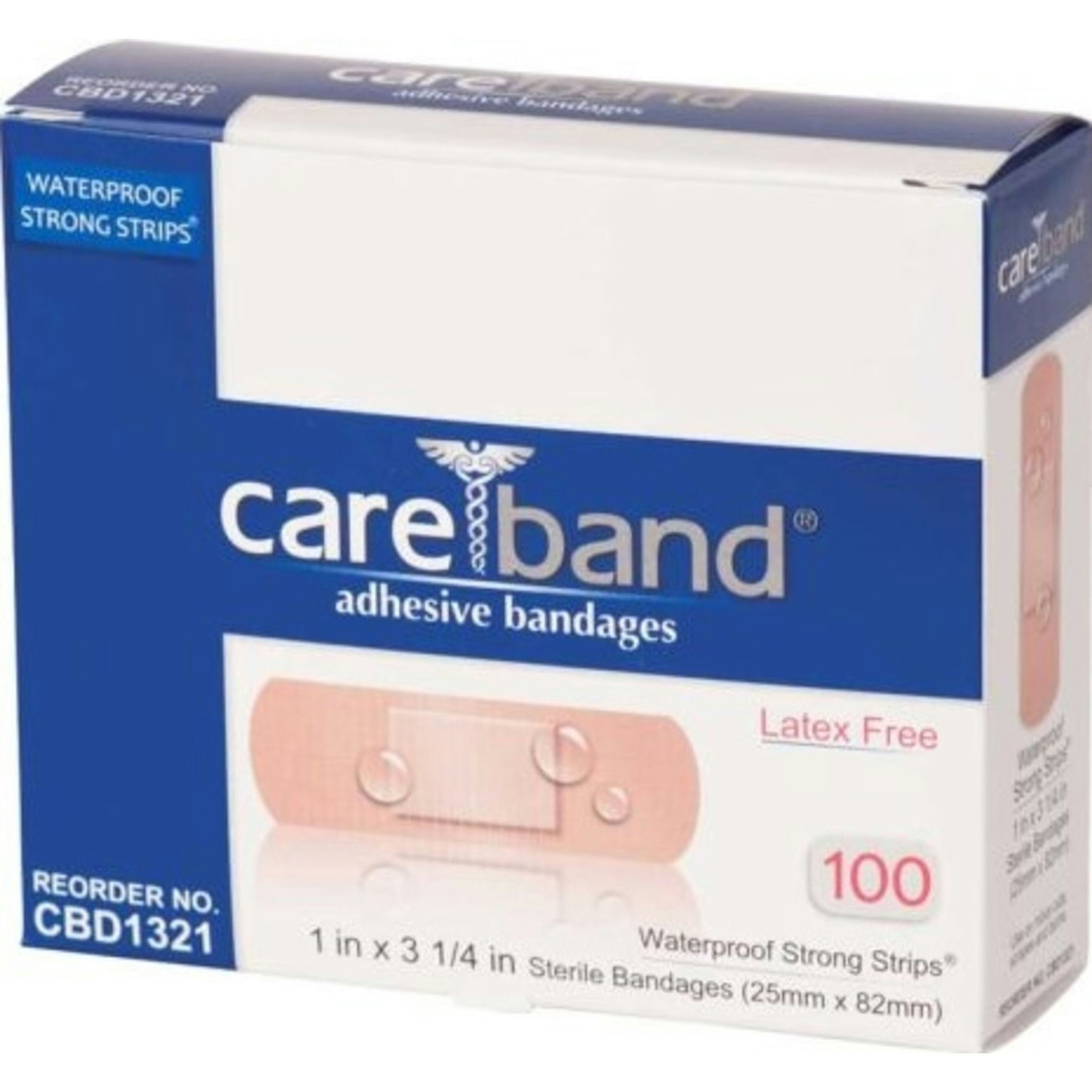 Careband Adhesive Bandages, .75 X 3"