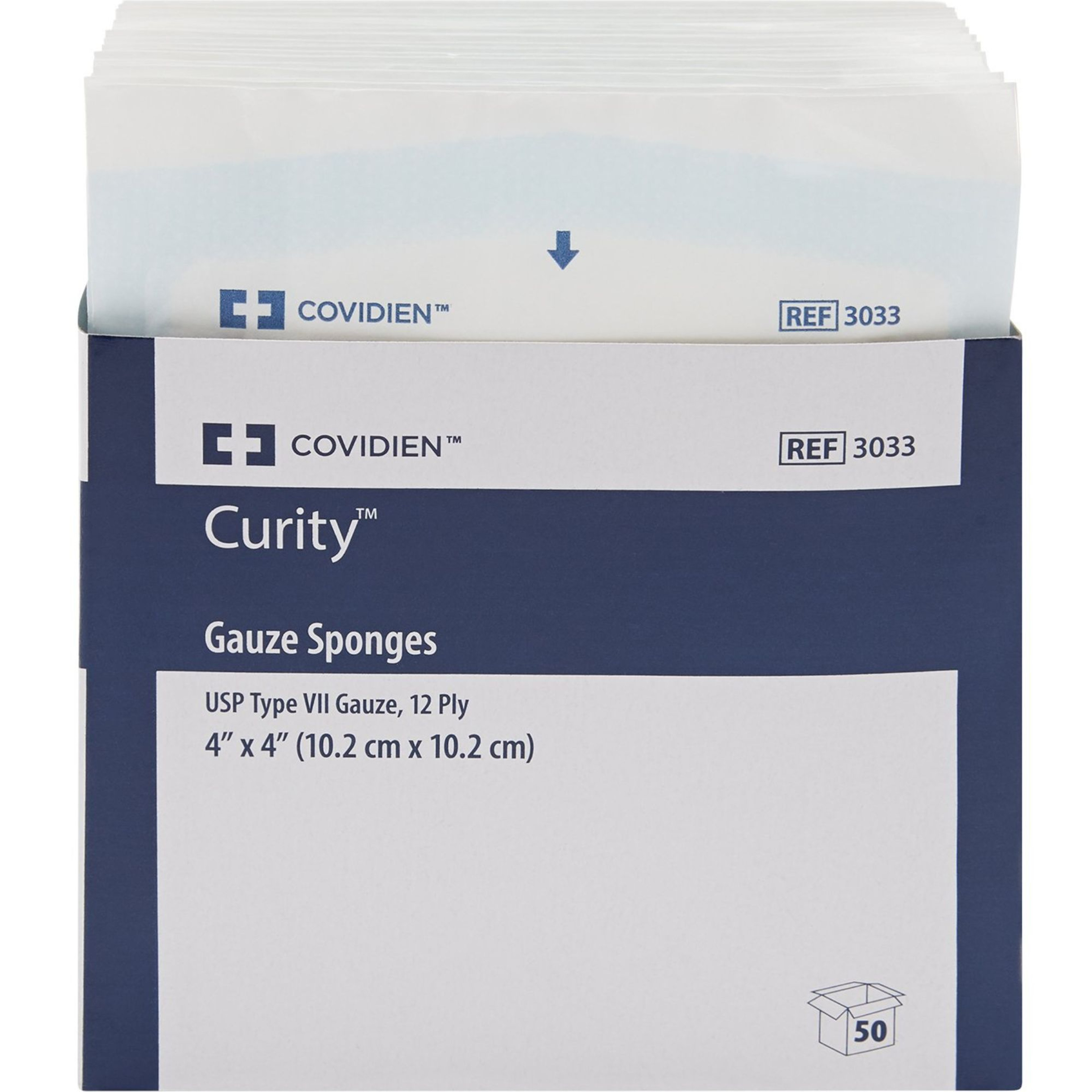 Curity Sterile 12-Ply Gauze Sponges, 4 X 4 inches