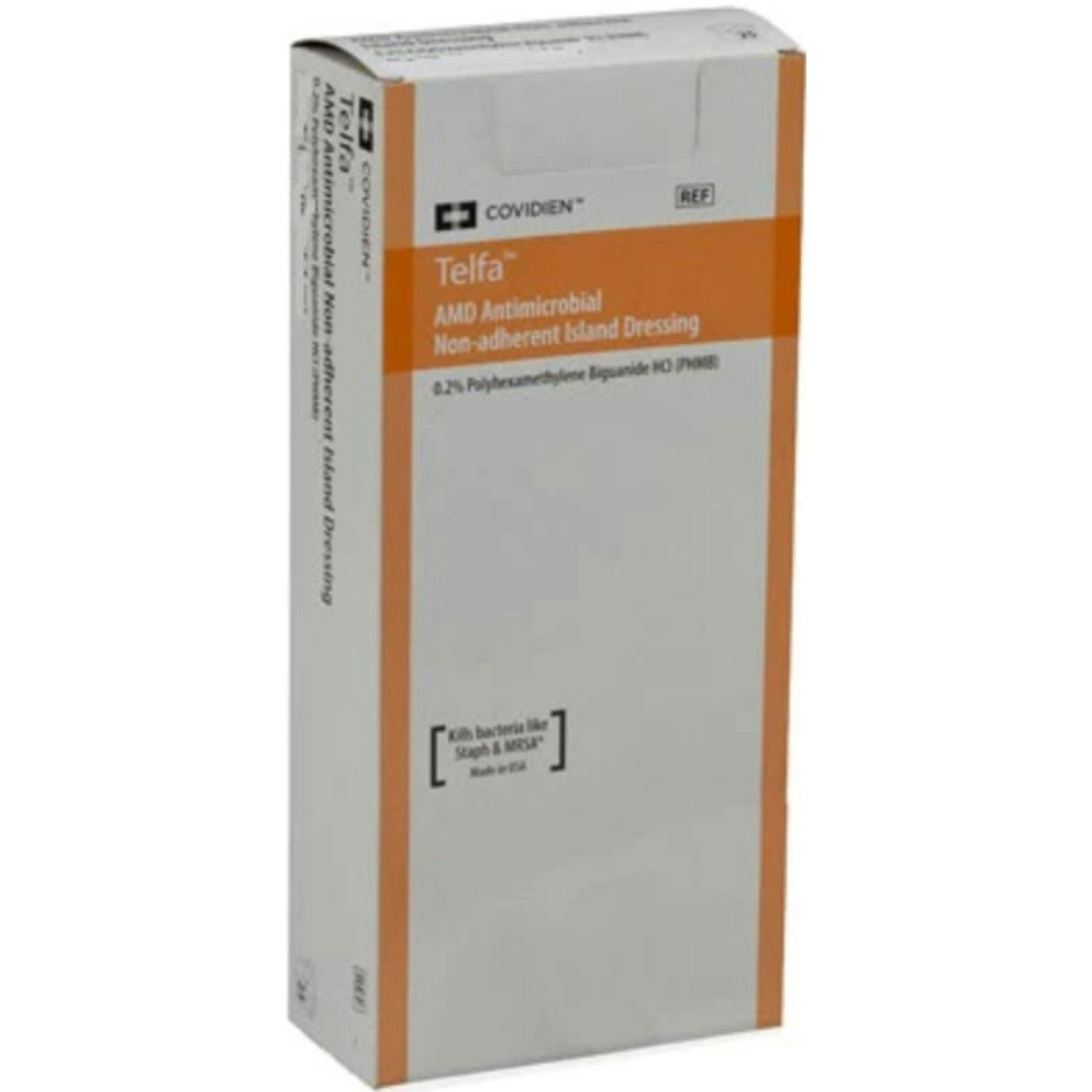 Cardinal Telfa AMD Antimicrobial Island Dressing, Sterile, Non-Adherent, 4 X 14"