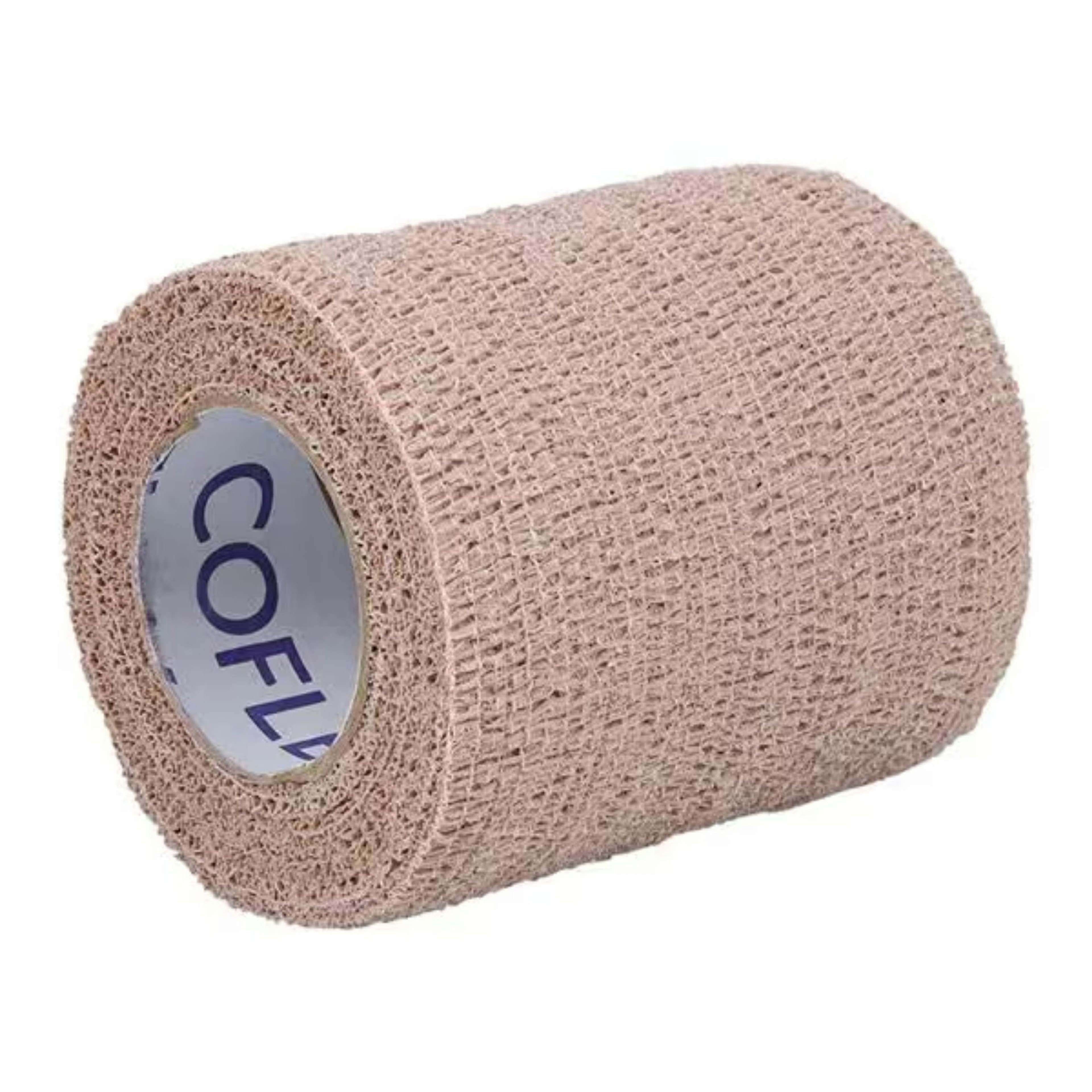 CoFlex NL Cohesive Bandage, Self-adherent Closure, Tan, 3" X 5 yd
