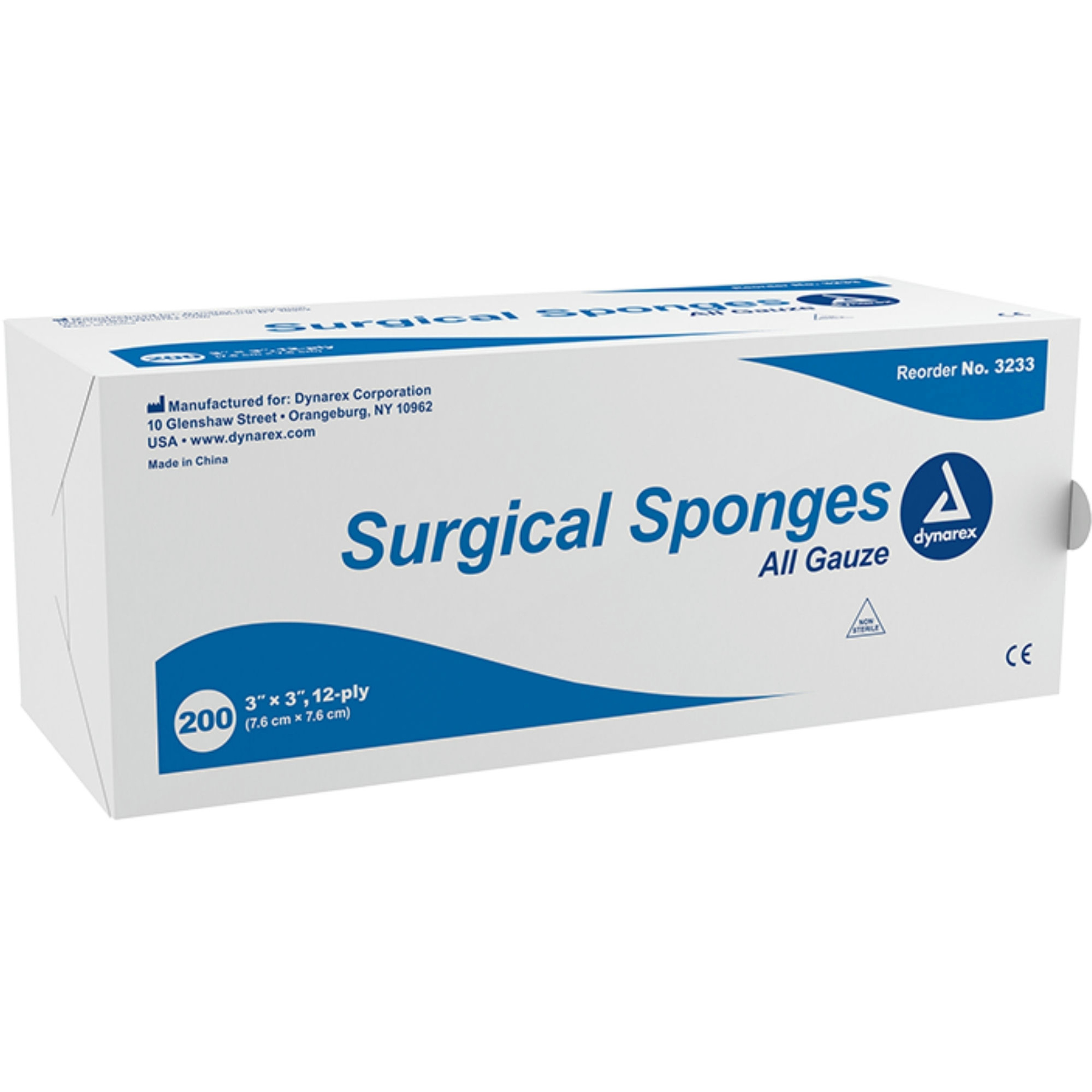 Dynarex Gauze Sponge, 12 ply, Non Sterile