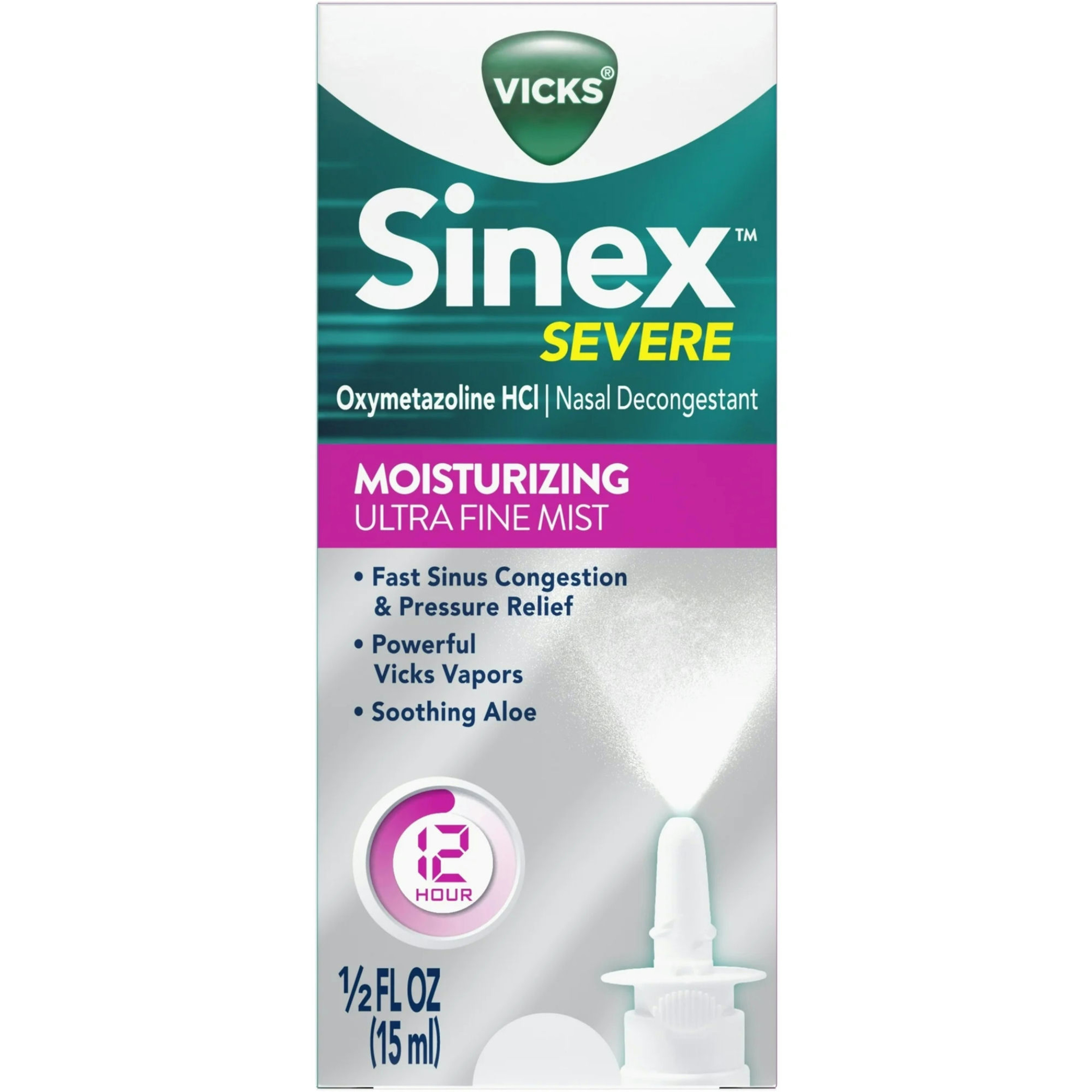 Vicks Sinex Severe Moisturizing Ultra Fine Mist Nasal Spray
