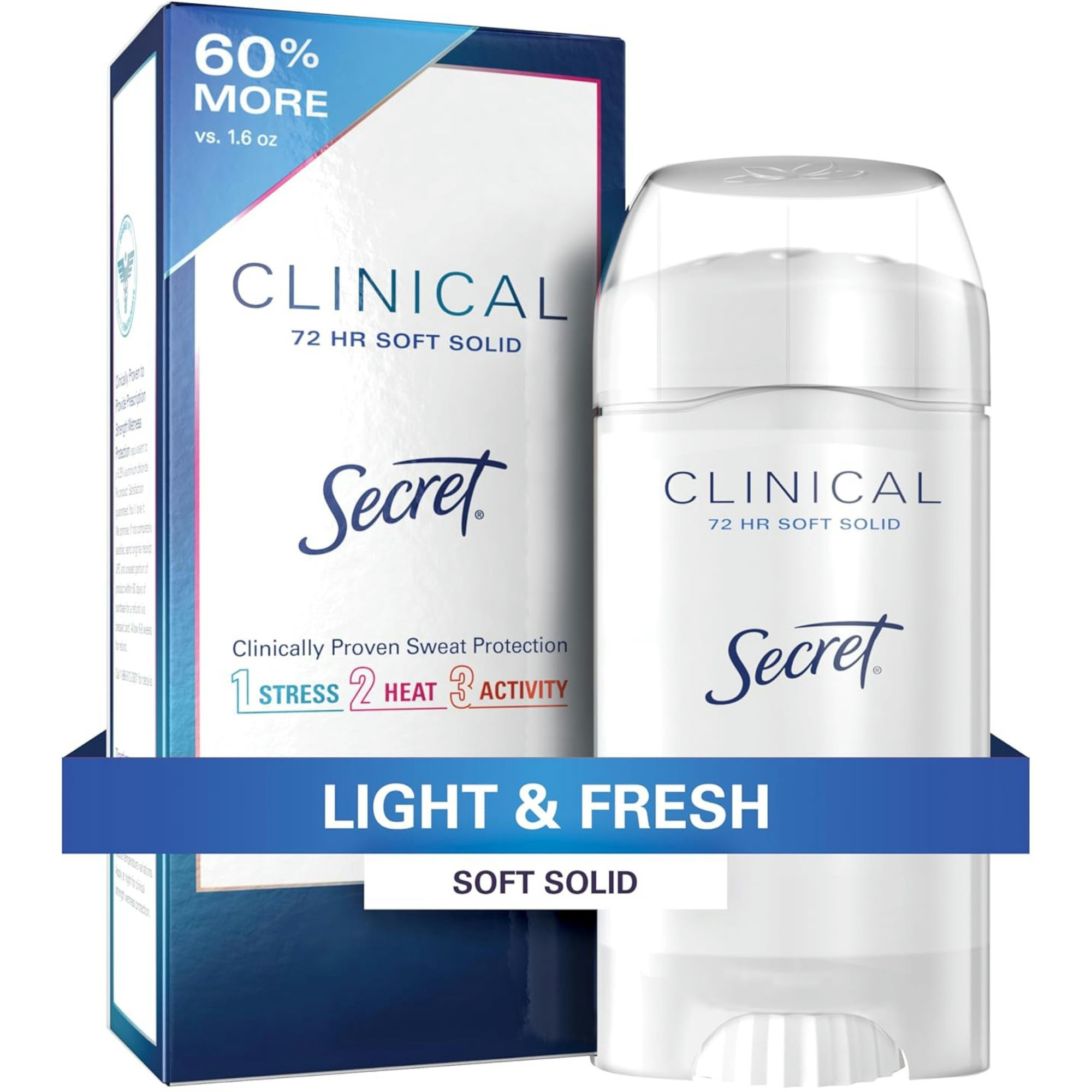Secret Clinical Strength Antiperspirant and Deodorant Soft Solid