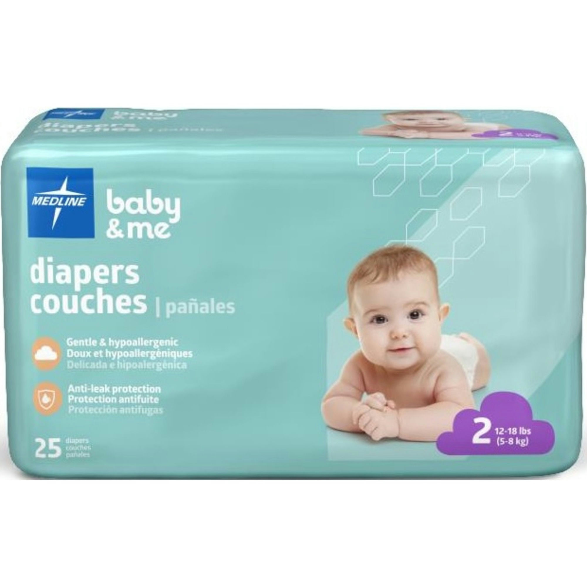 Medline Baby & Me Disposable Diapers
