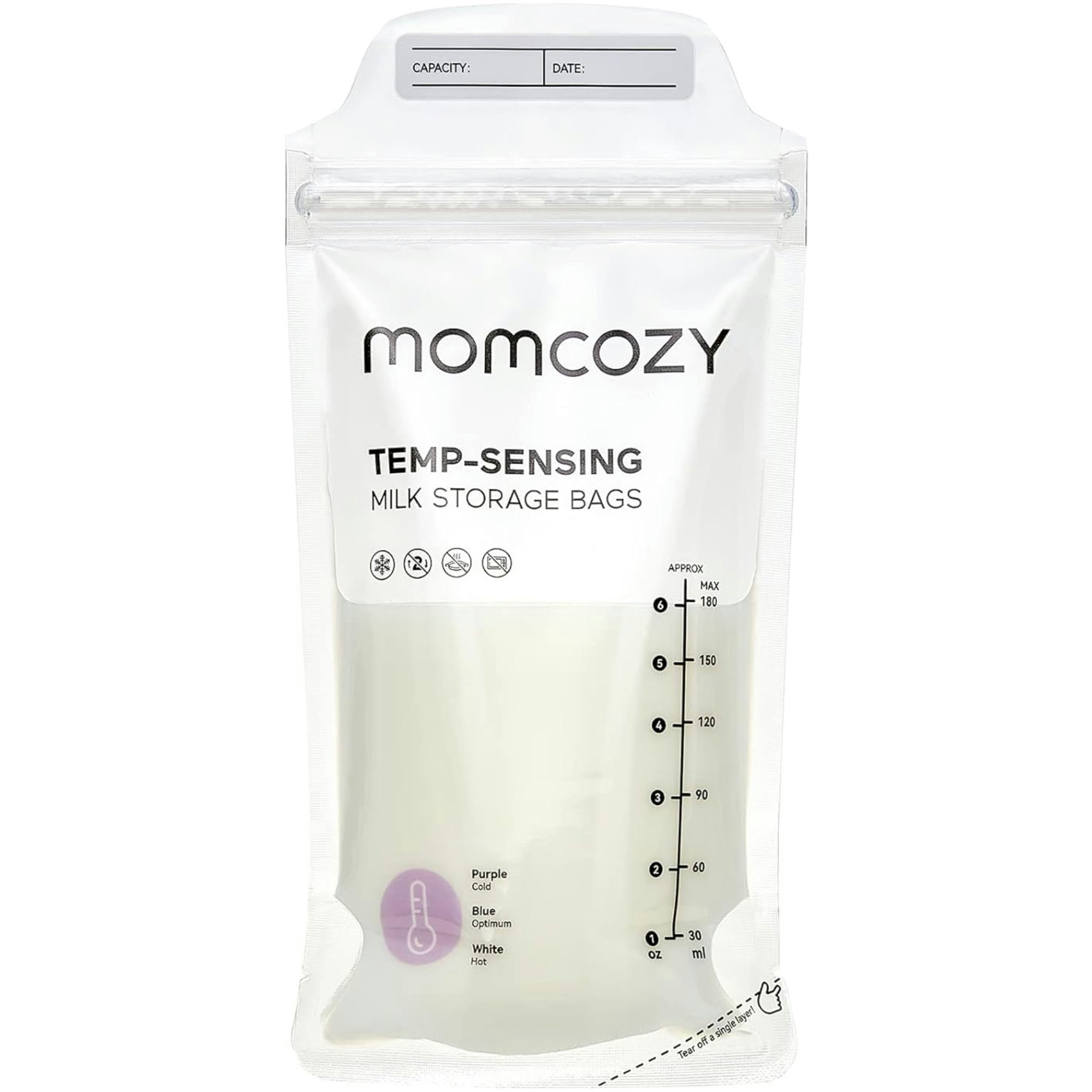 Momcozy Temp-Sensing Breast Milk Storage Bag