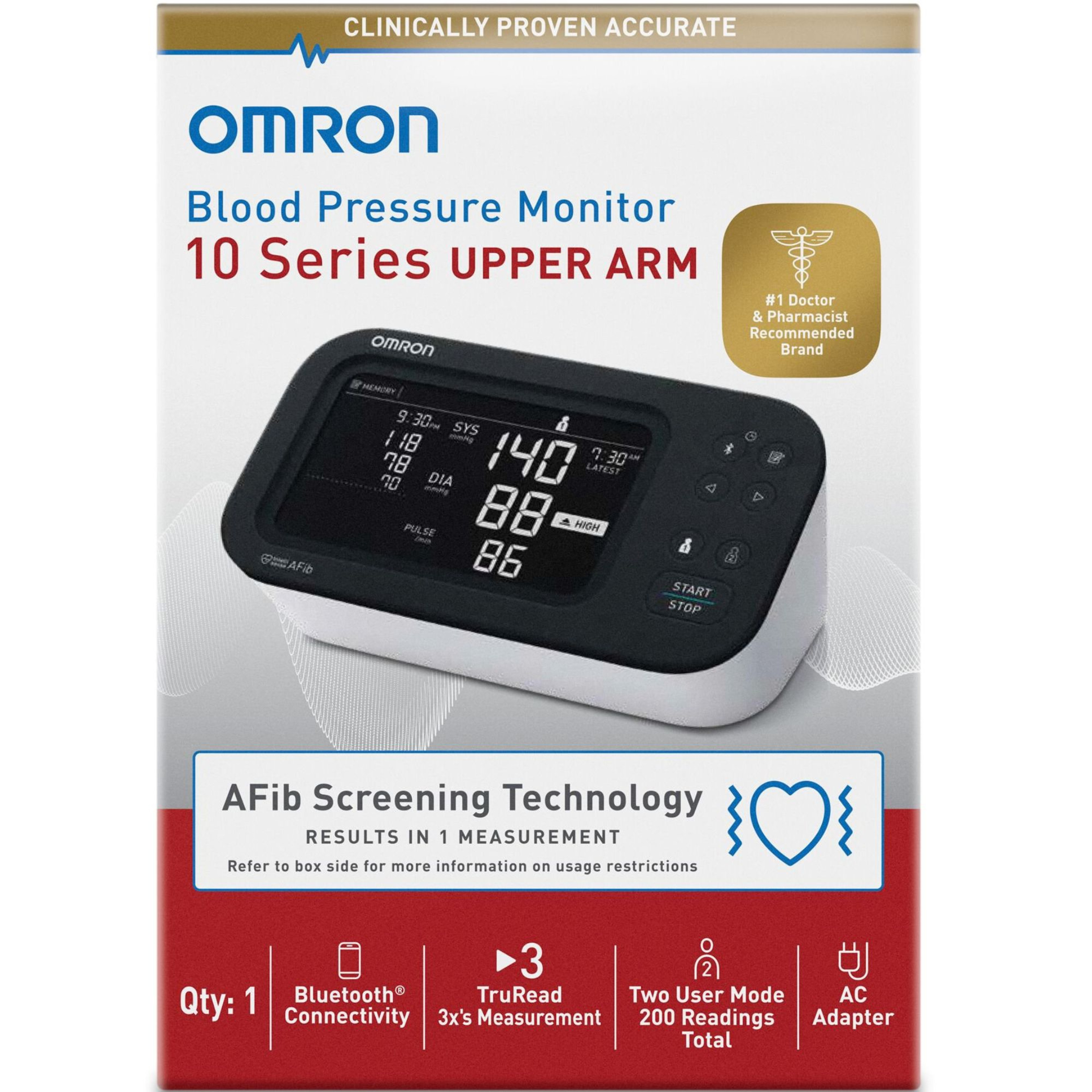 OMRON 10 Series Upper Arm Blood Pressure Monitor