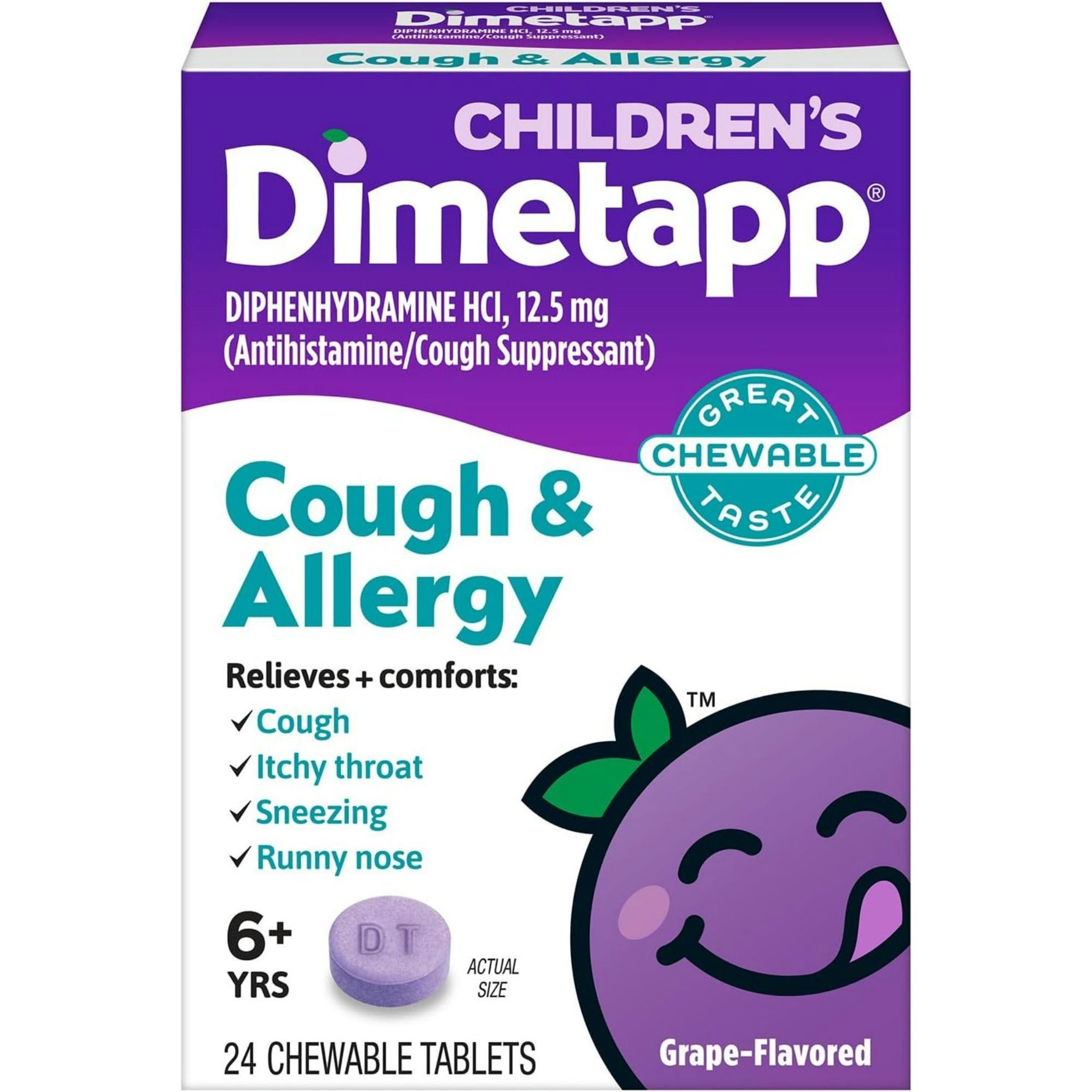 Dimetapp Children's Cough & Allergy Chewable Tablets