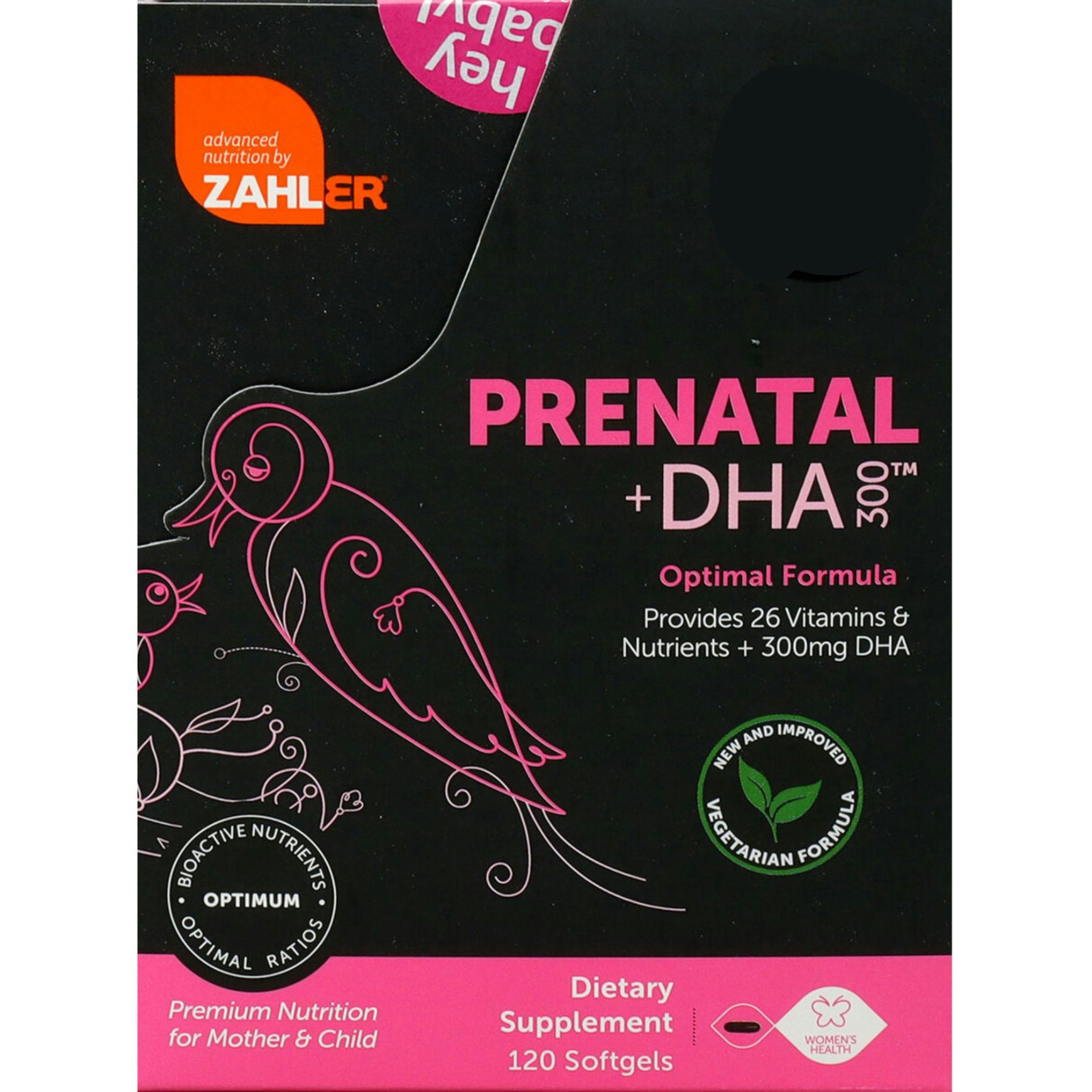 Zahler Prenatal Plus DHA 300 Optimal Formula Dietary Supplement