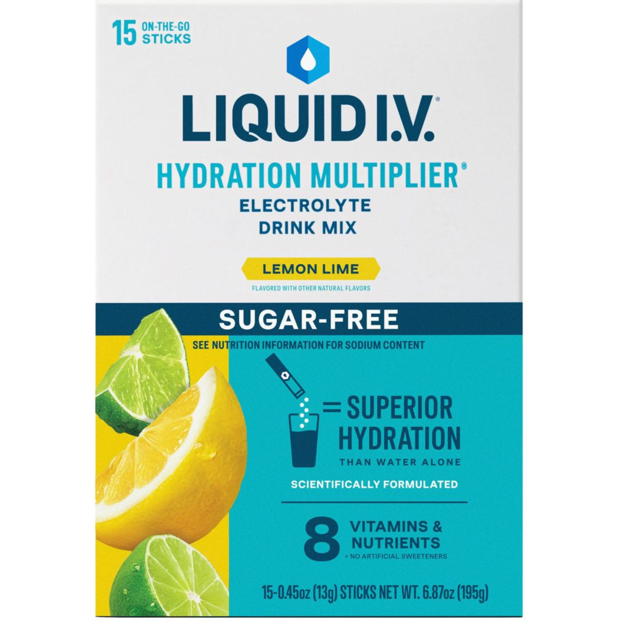 Liquid I.V. Sugar-Free Hydration Multiplier Electrolyte Drink Mix