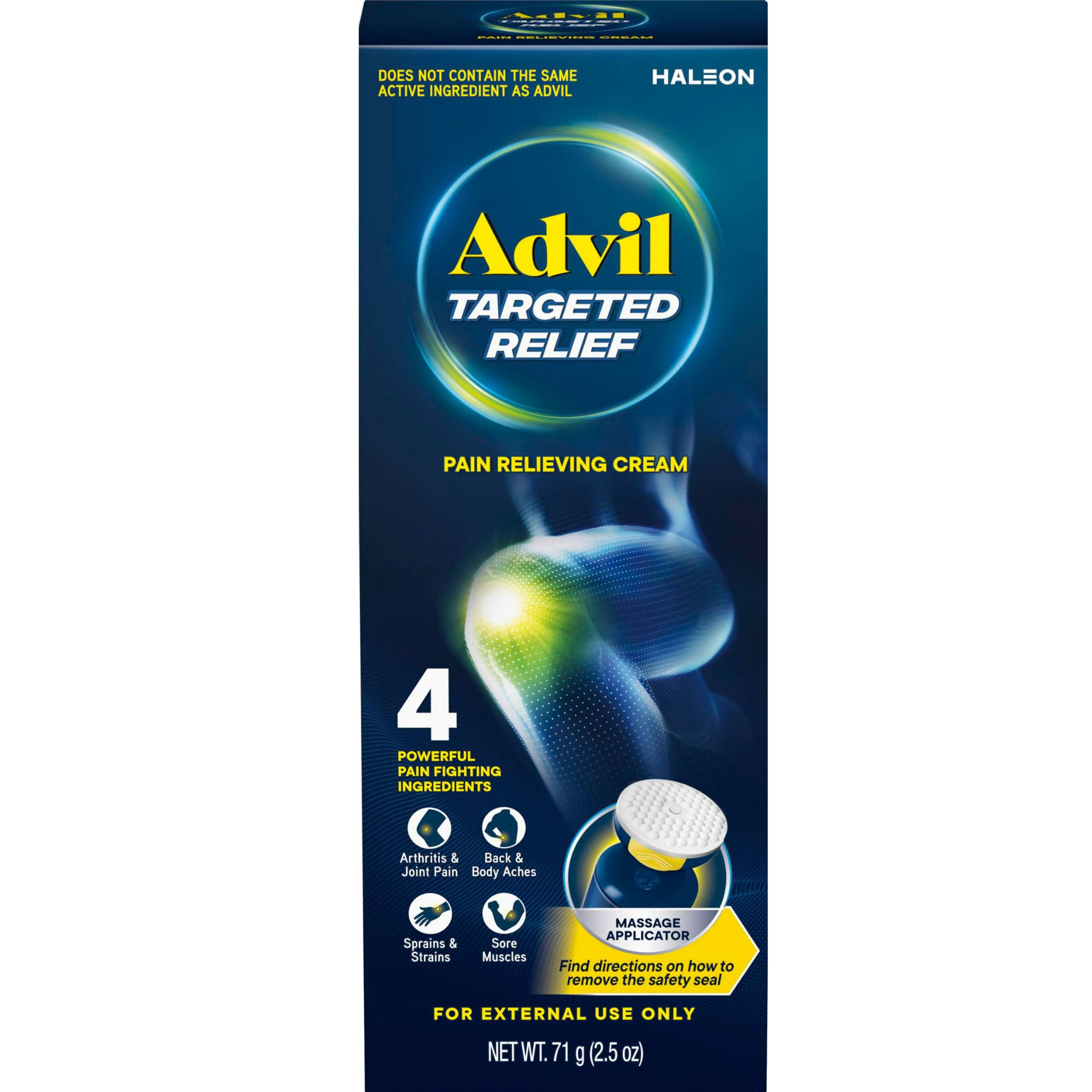Advil Targeted Relief Pain Relieving Cream with Massage Applicator