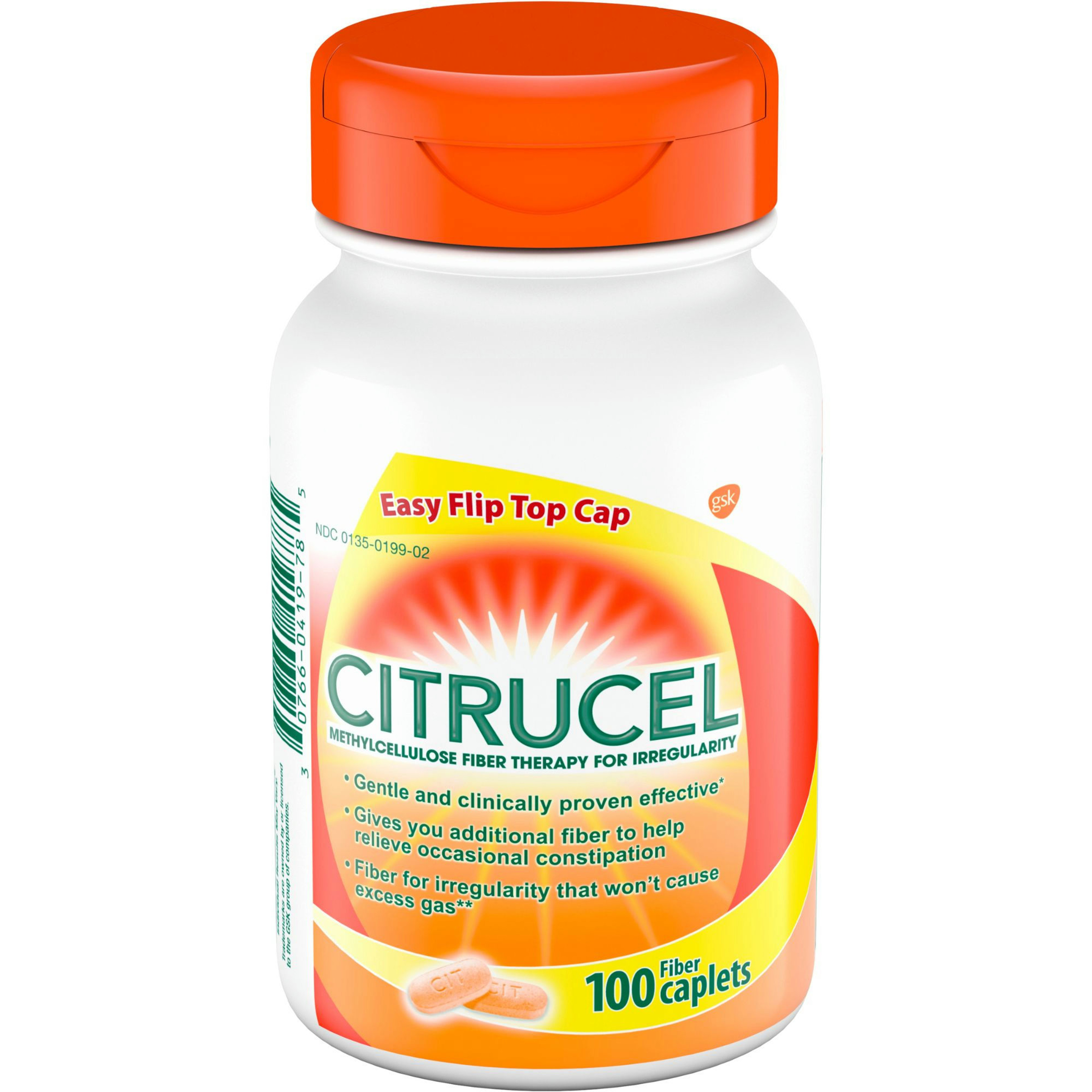 Citrucel Methylcellulose Fiber Therapy for Irregularity, Caplets