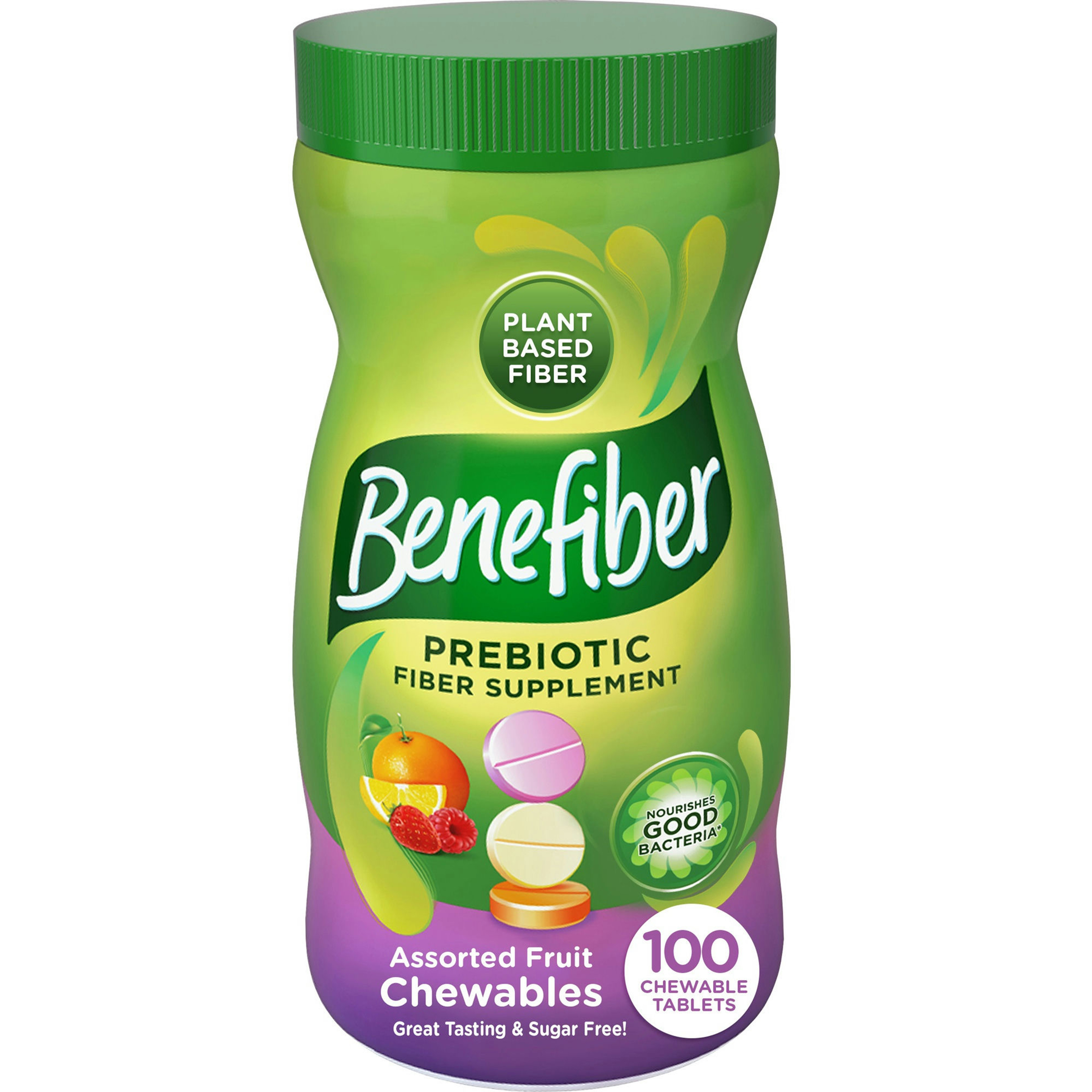 Benefiber Prebiotic Fiber Supplement Chewable Tablets for Digestive Health