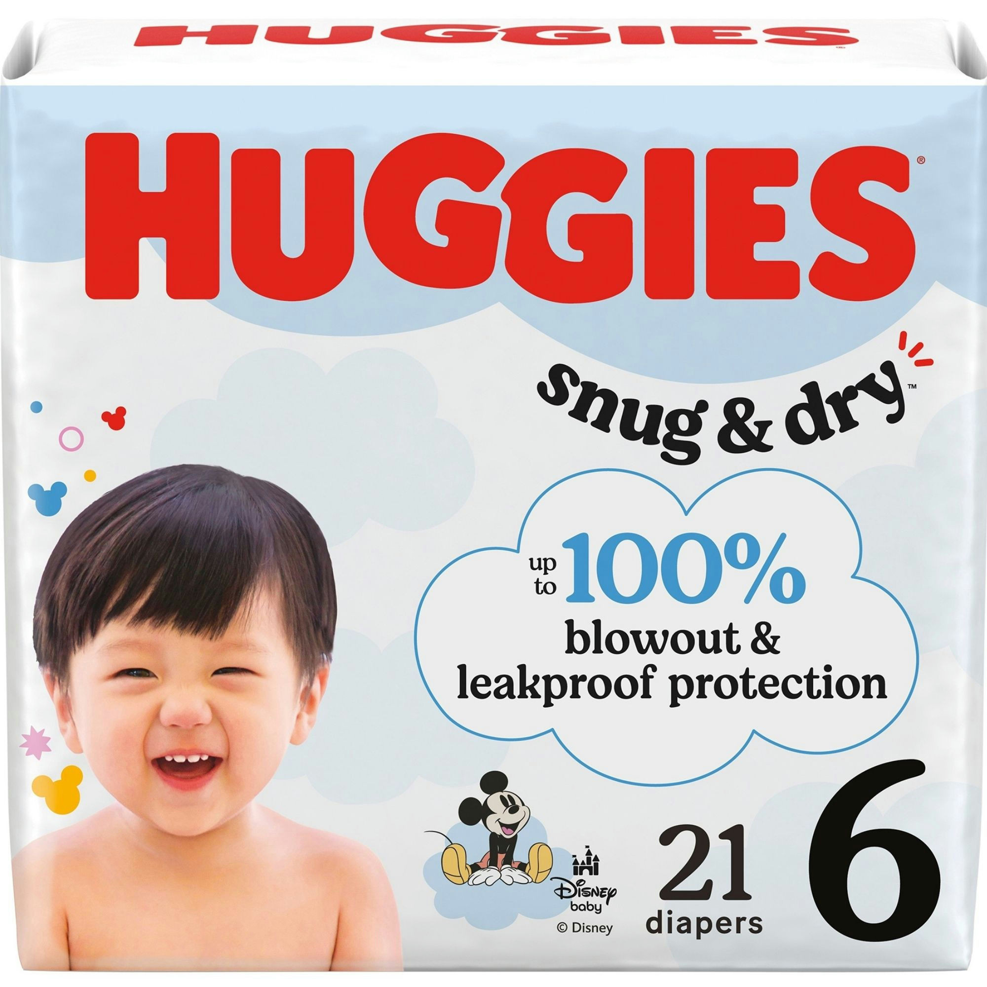 Huggies Snug & Dry Baby Diapers with Tabs, Heavy Absorbency