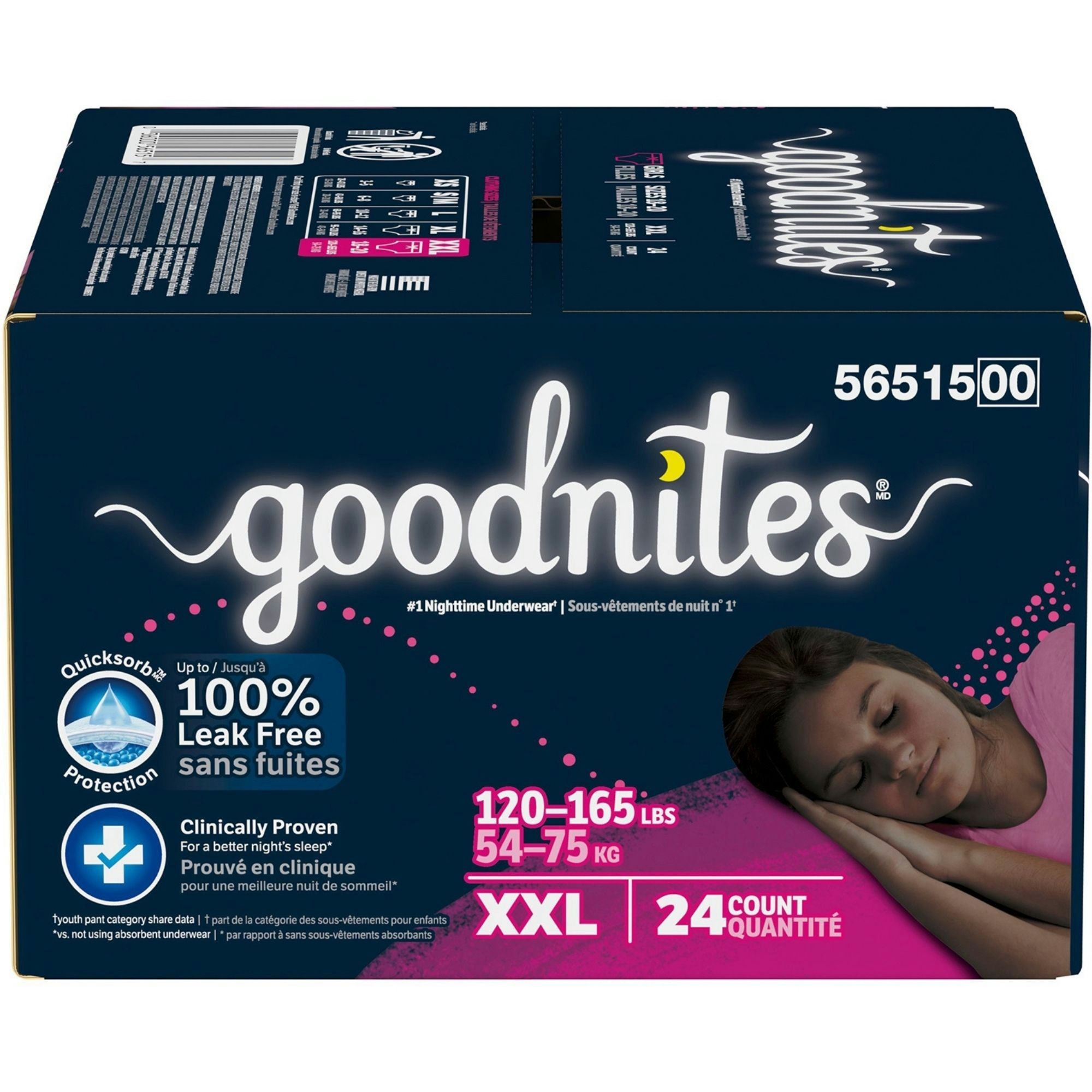 GoodNites NightTime Underwear for Girls