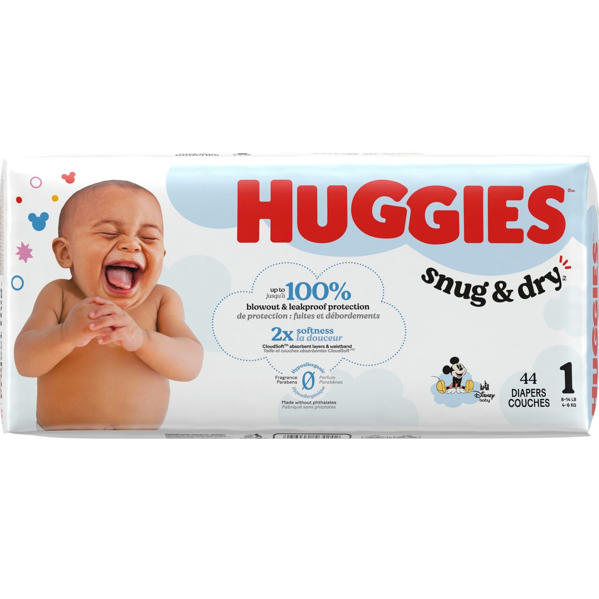 Huggies Snug & Dry Baby Diapers with Tabs, Heavy Absorbency
