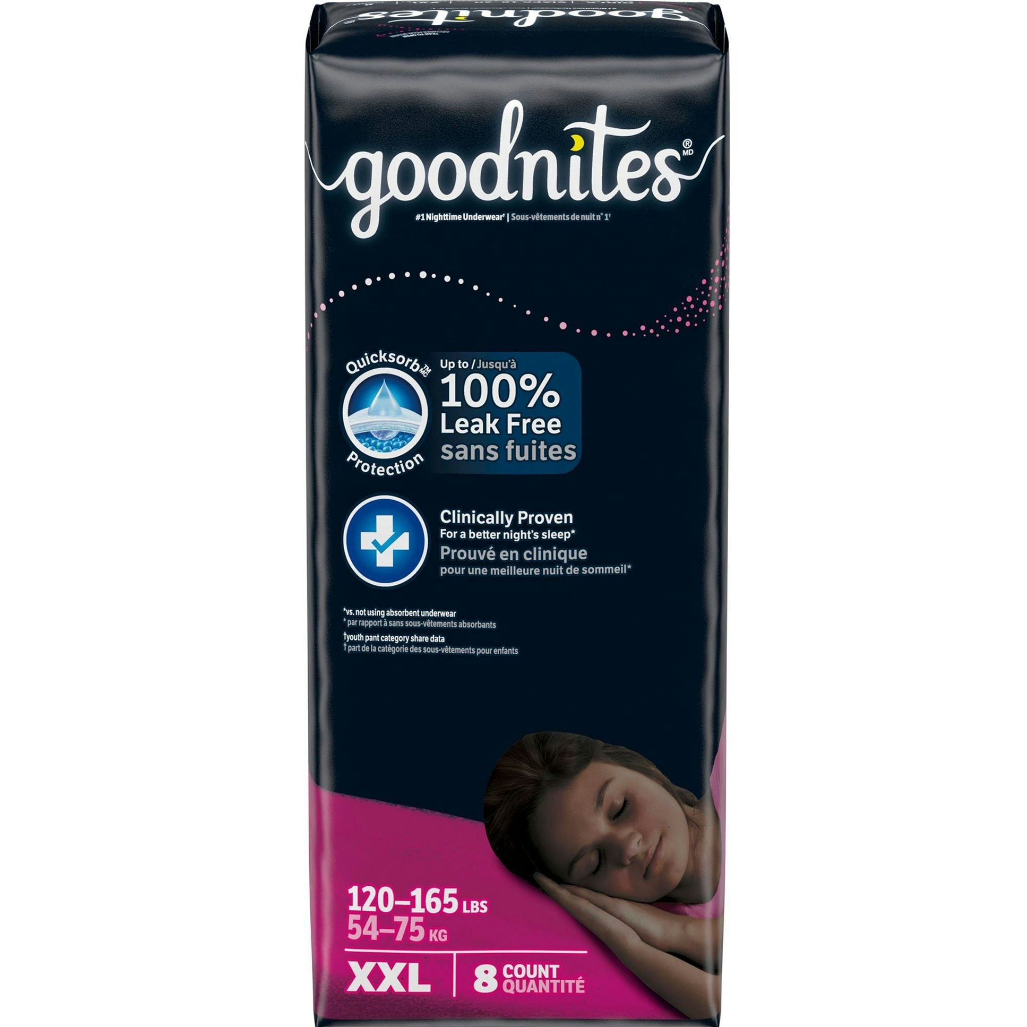 GoodNites NightTime Underwear for Girls