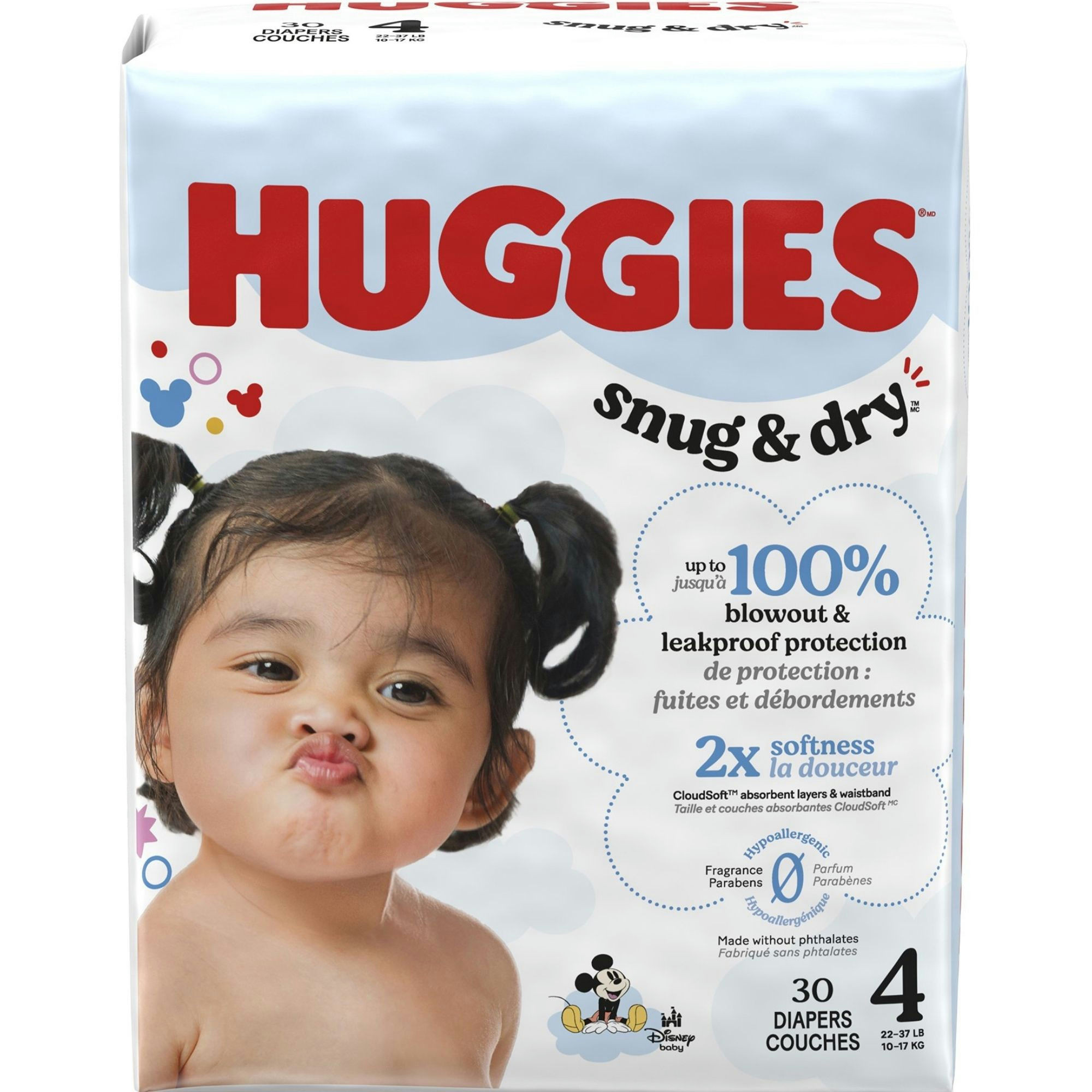 Huggies Snug & Dry Baby Diapers with Tabs, Heavy Absorbency