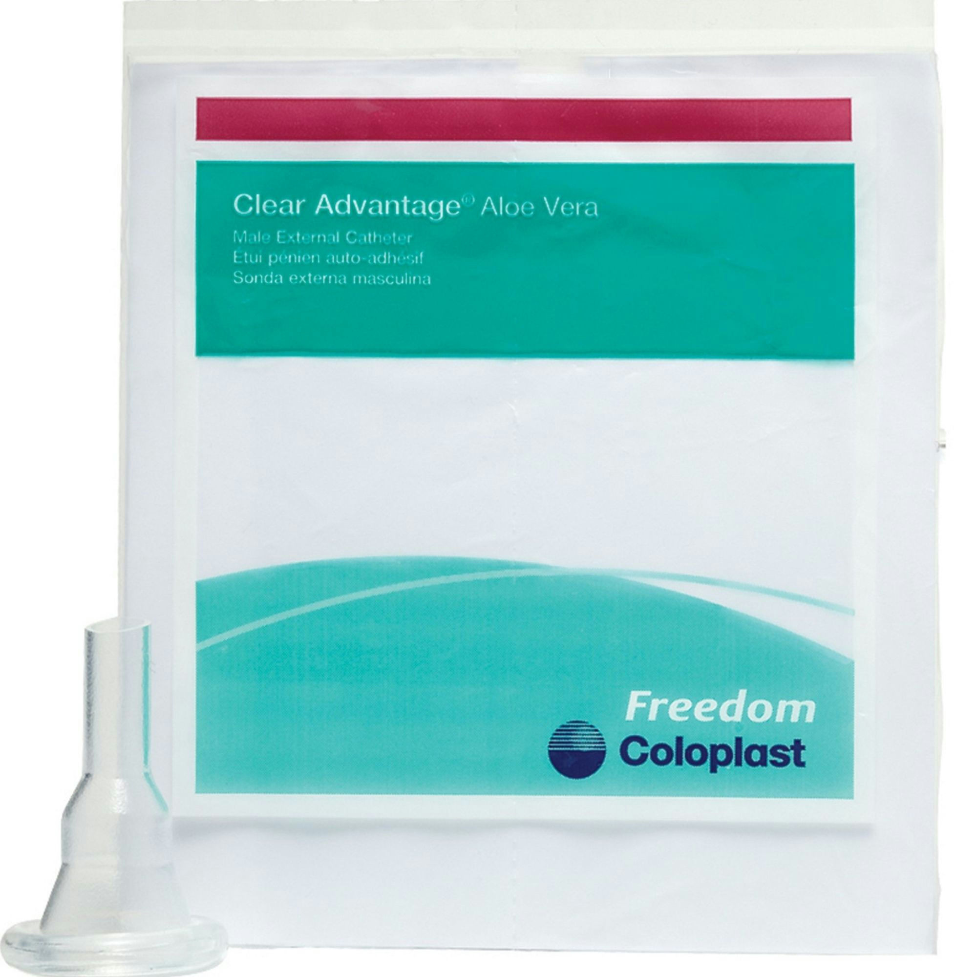Coloplast Freedom Clear Vinyl Self-Adhesive Male External Catheter
