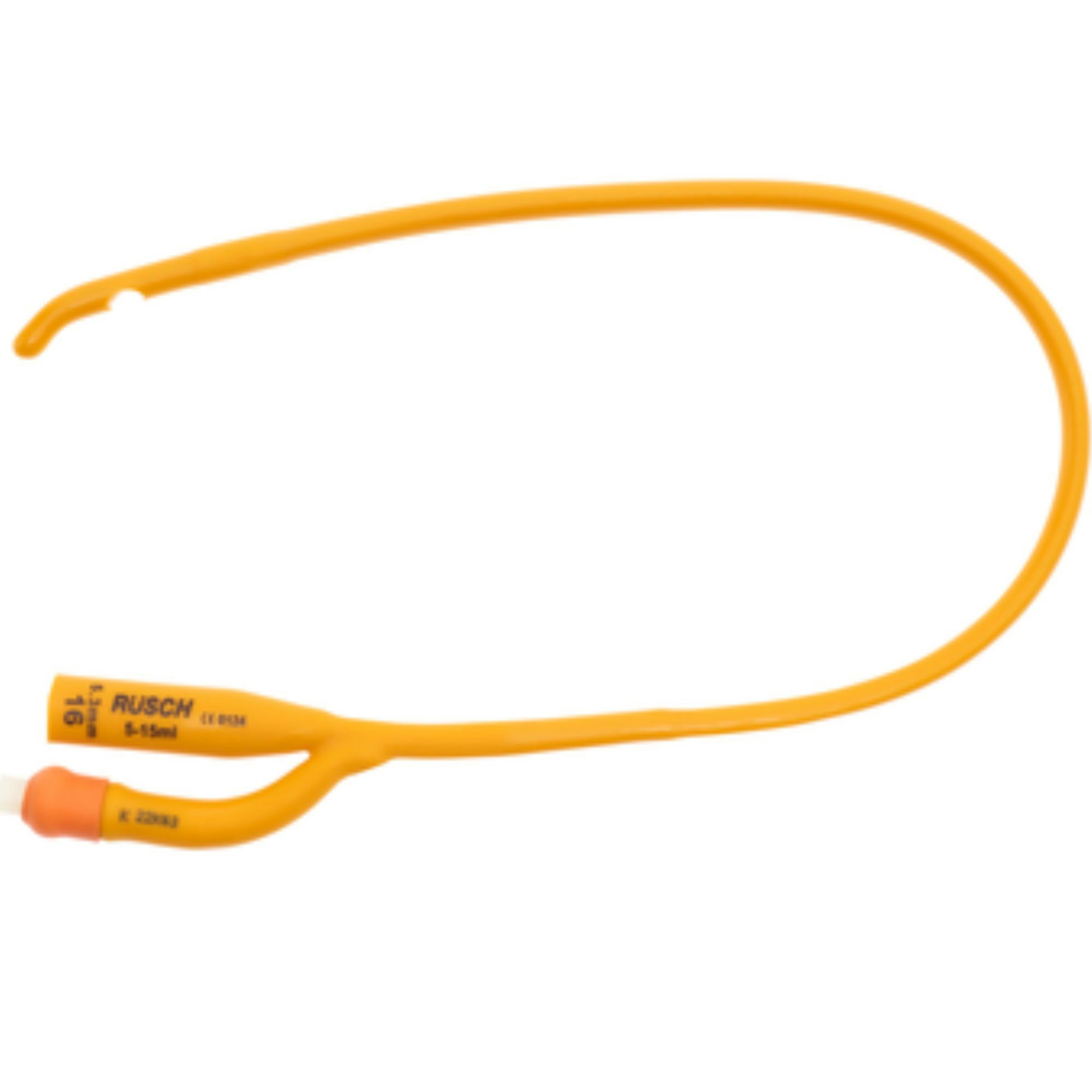 Rusch PureGold 2-Way Teflon Coated Foley Catheter, Coude Tip, 5 cc