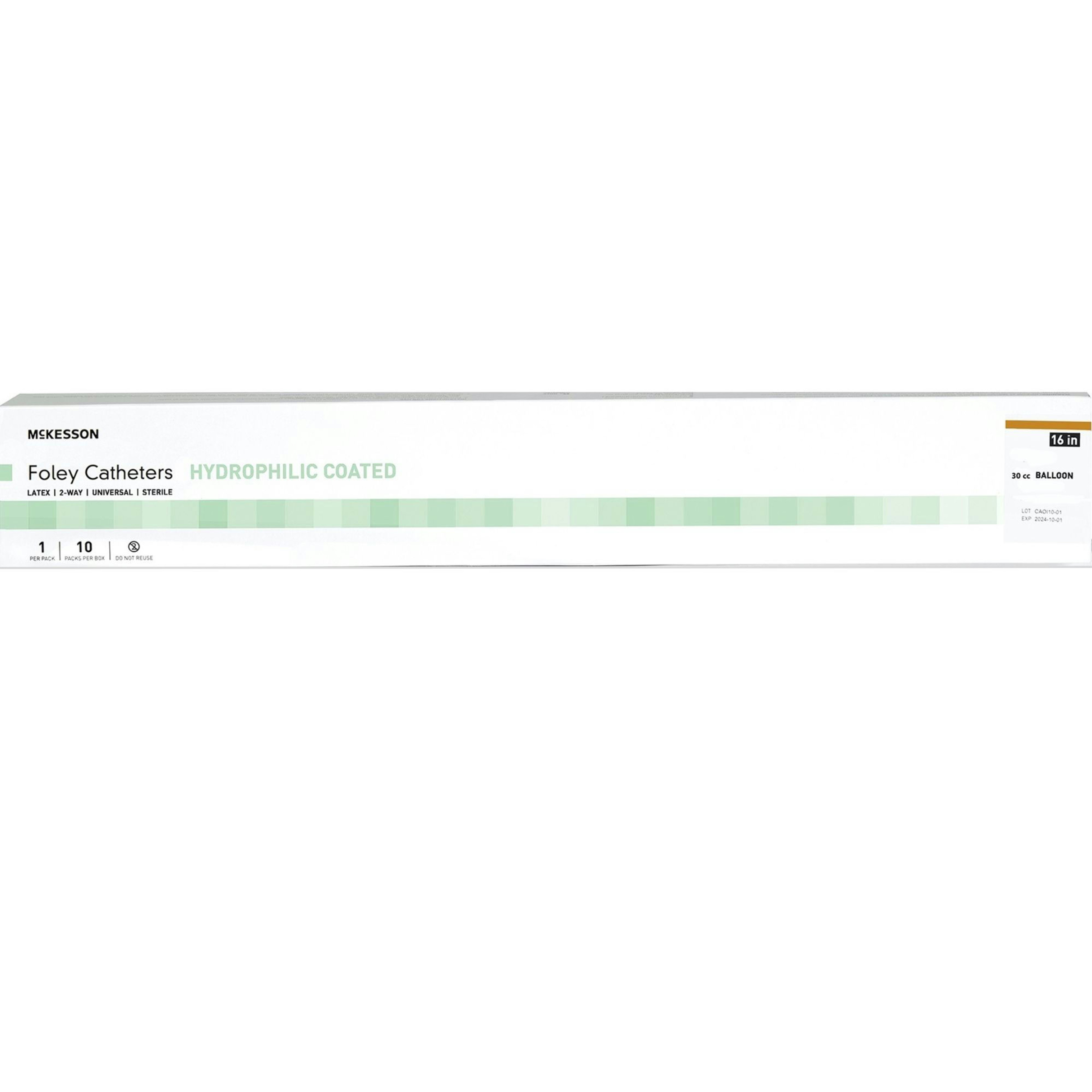 McKesson Hydrophilic Coated Foley Catheter, Coude Tip, 5 cc