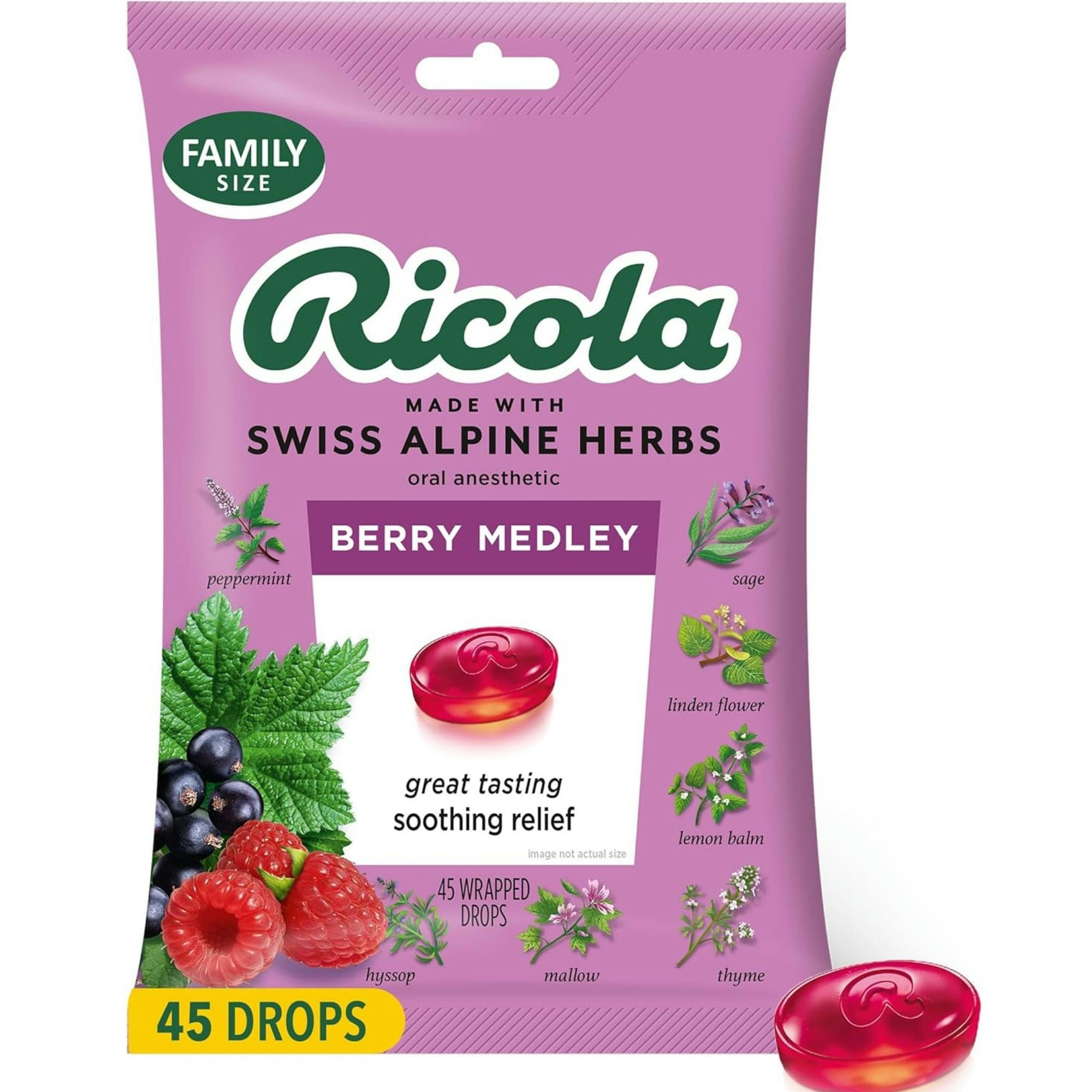 Ricola Cough Drops Made with Swiss Alpine Herbs