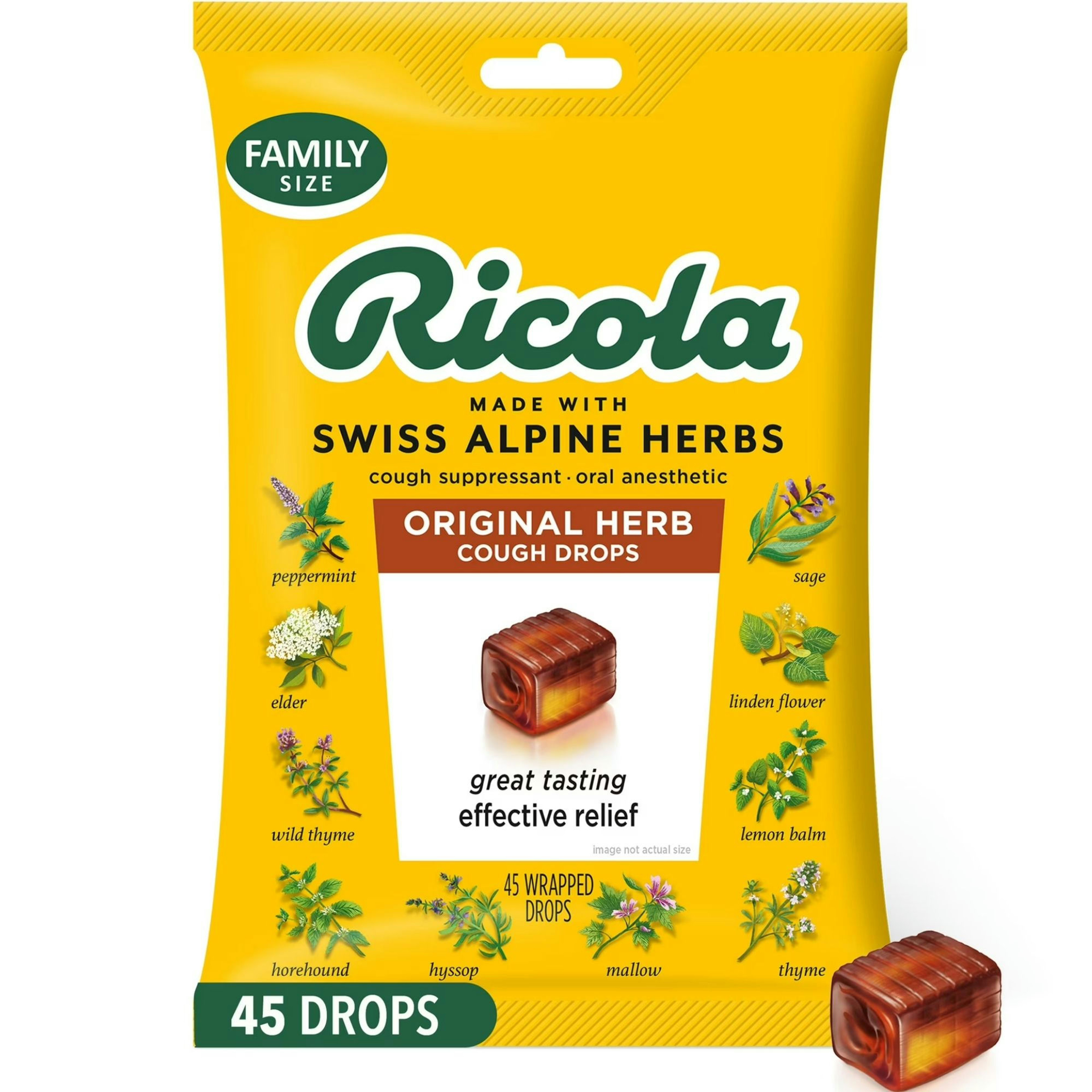 Ricola Cough Drops Made with Swiss Alpine Herbs