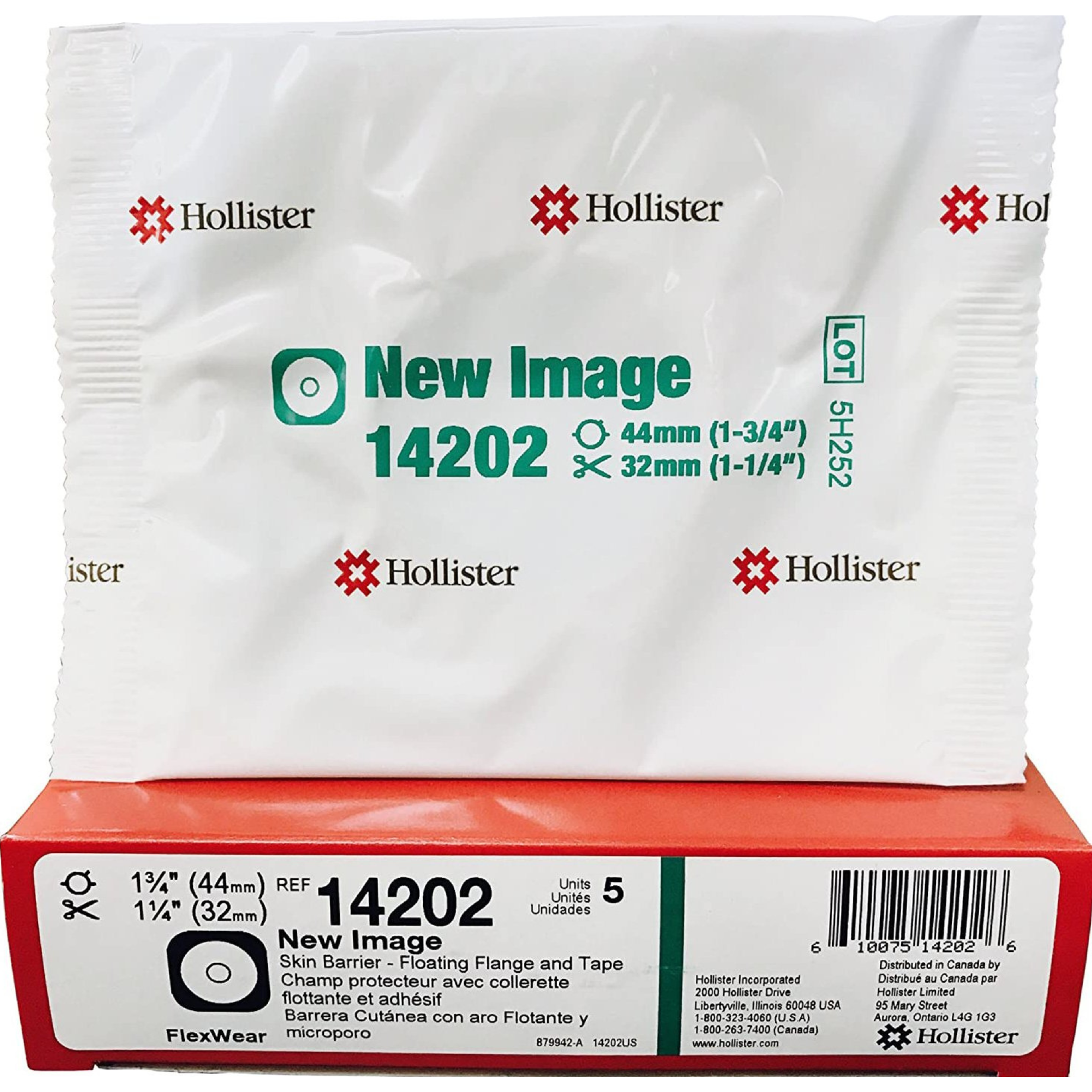 Hollister New Image FlexTend Skin Barrier with Tape Border, Trim-to-Fit