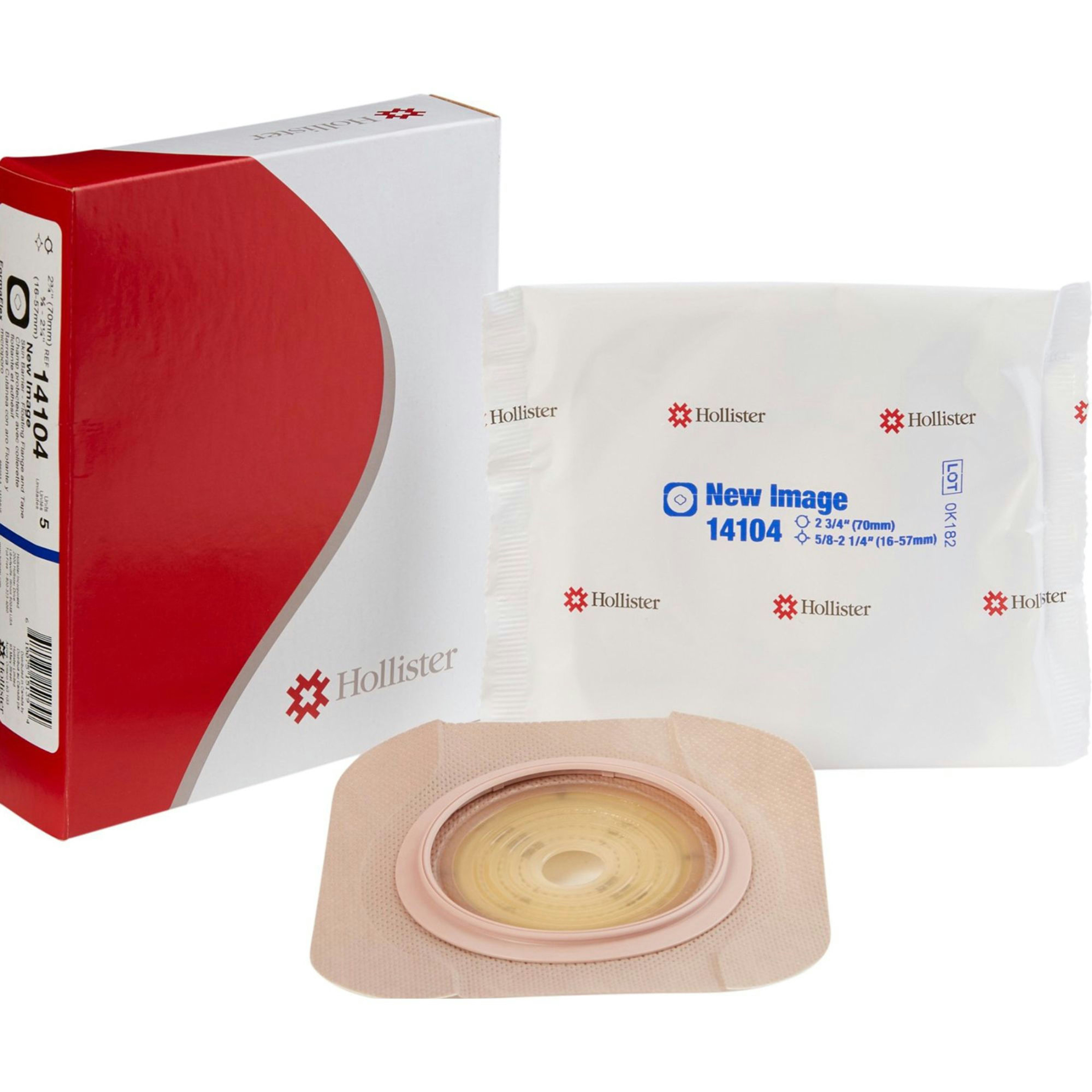 Hollister New Image FormaFlex Flat Skin Barrier with Tape Border