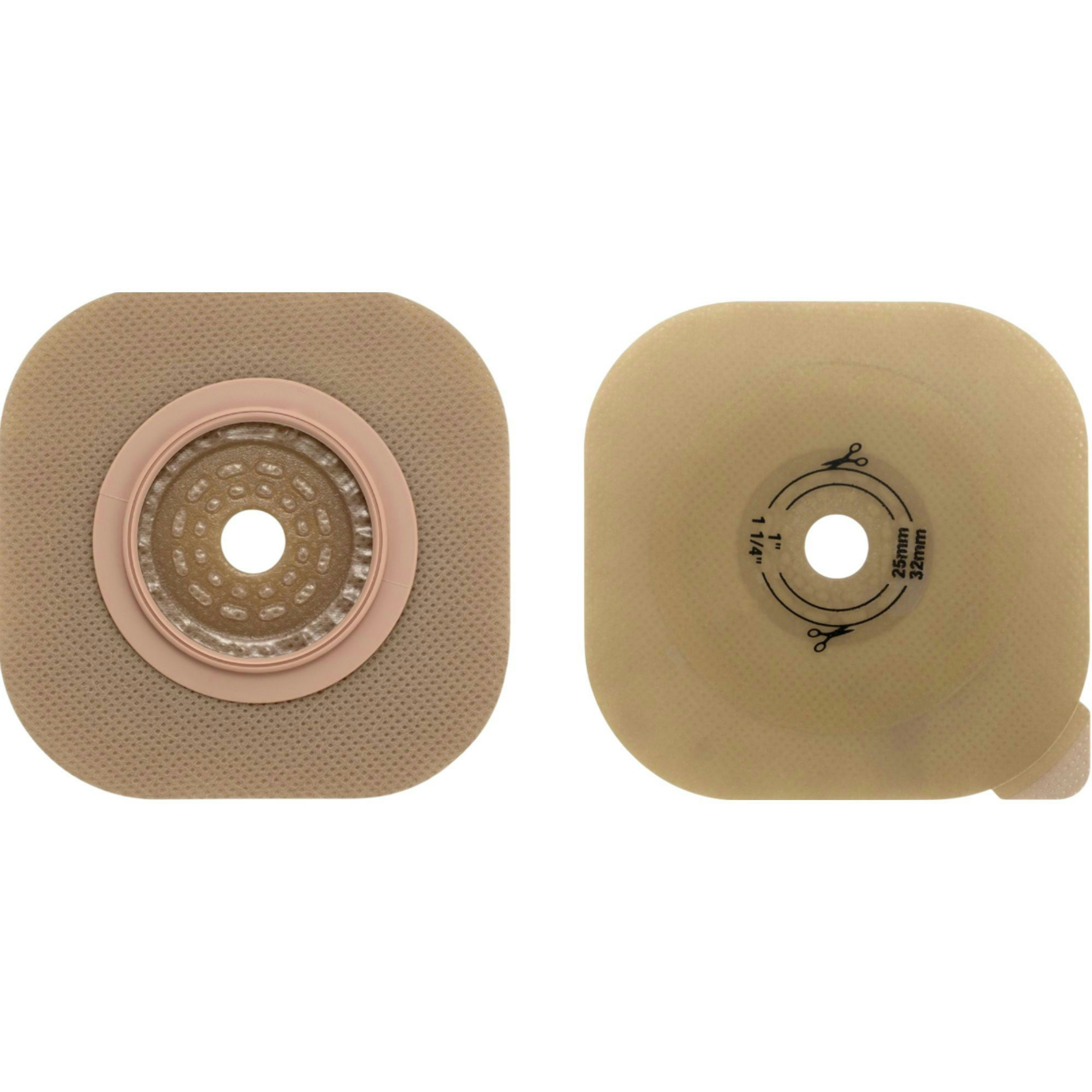 Hollister New Image CeraPlus Flat Two-Piece Skin Barrier, Trim-to-Fit