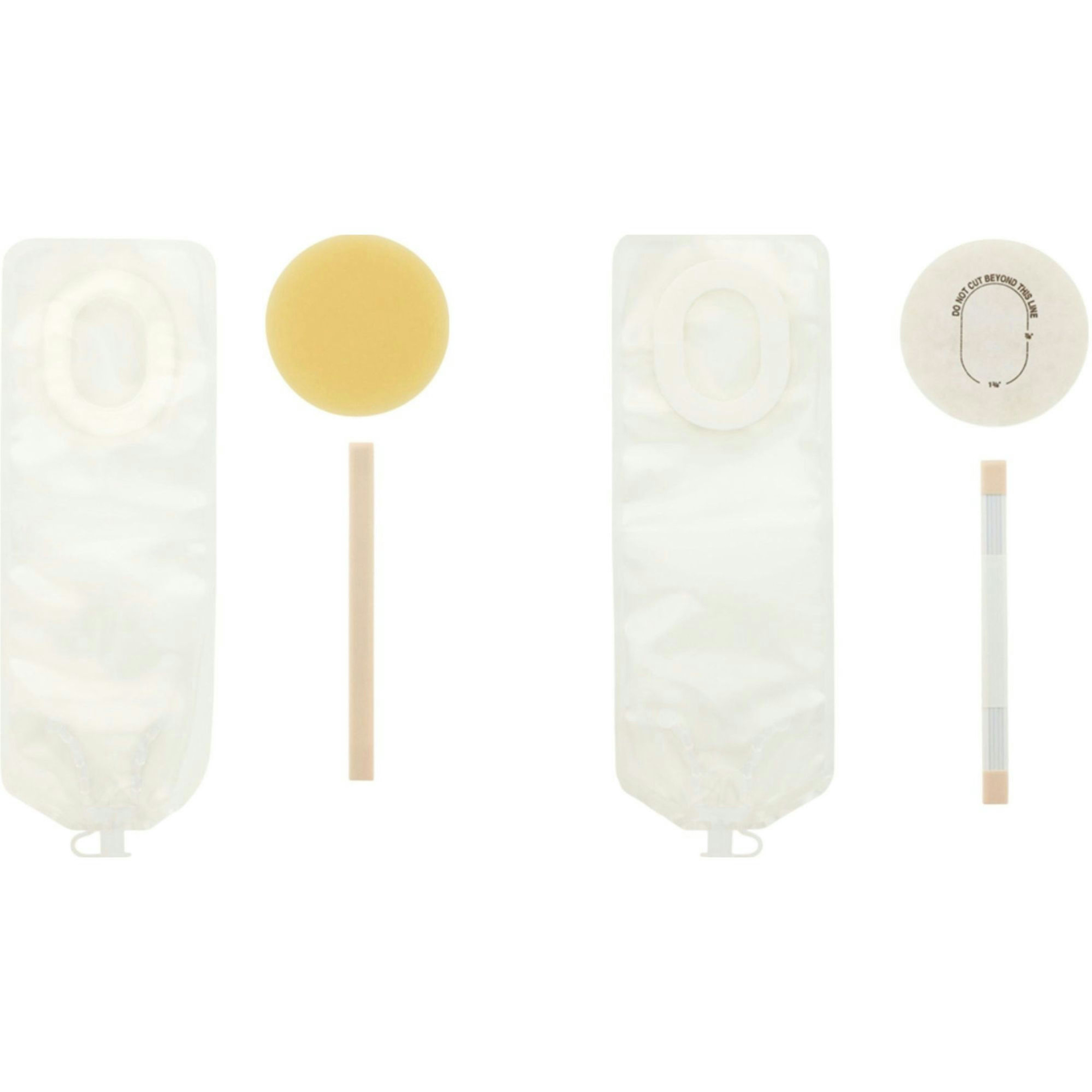 Hollister Pouchkins One-Piece Newborn Ostomy Pouch, Trim-to-Fit