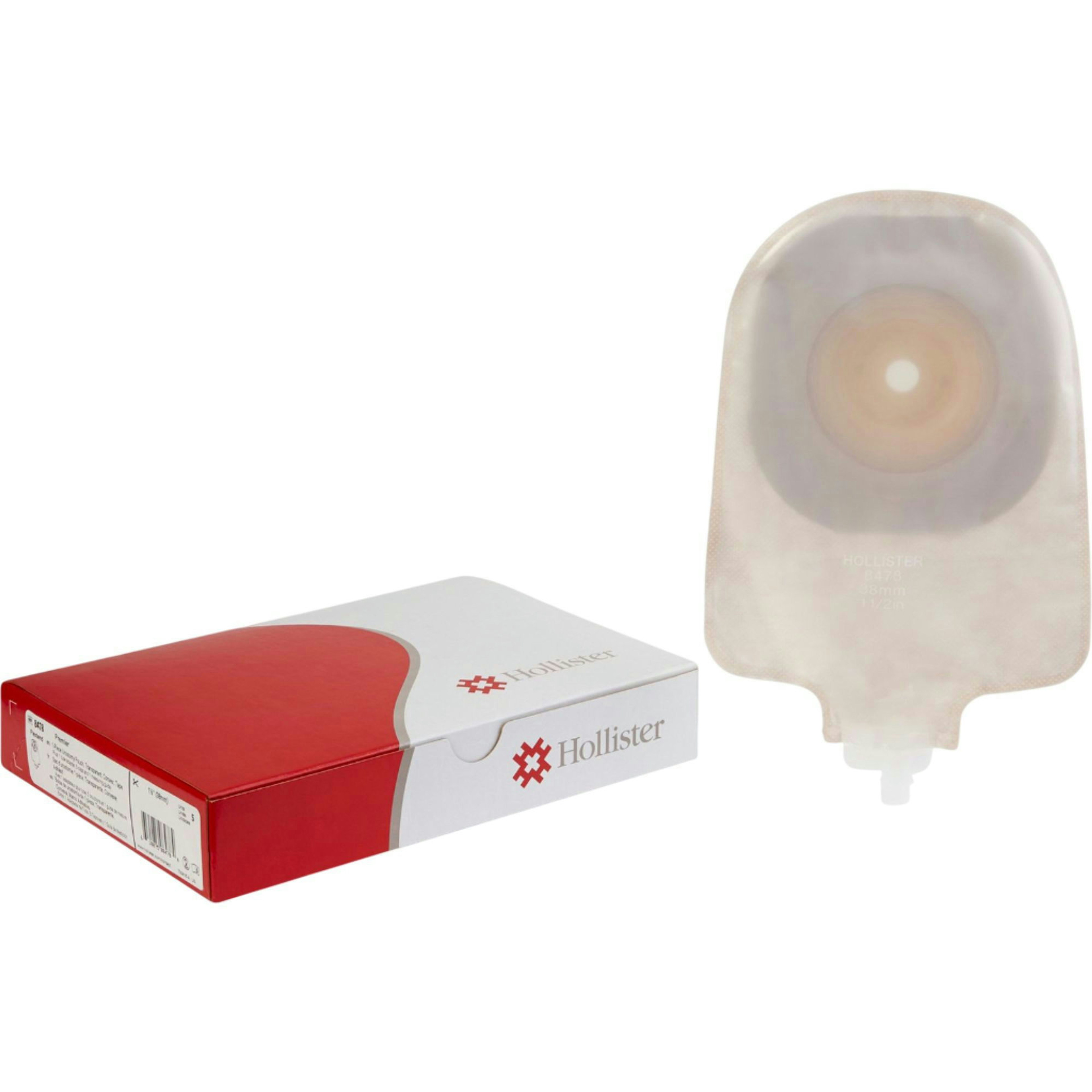 Hollister Premier FlexTend Convex One-Piece Urostomy Pouch with Tape Border, Trim-to-Fit