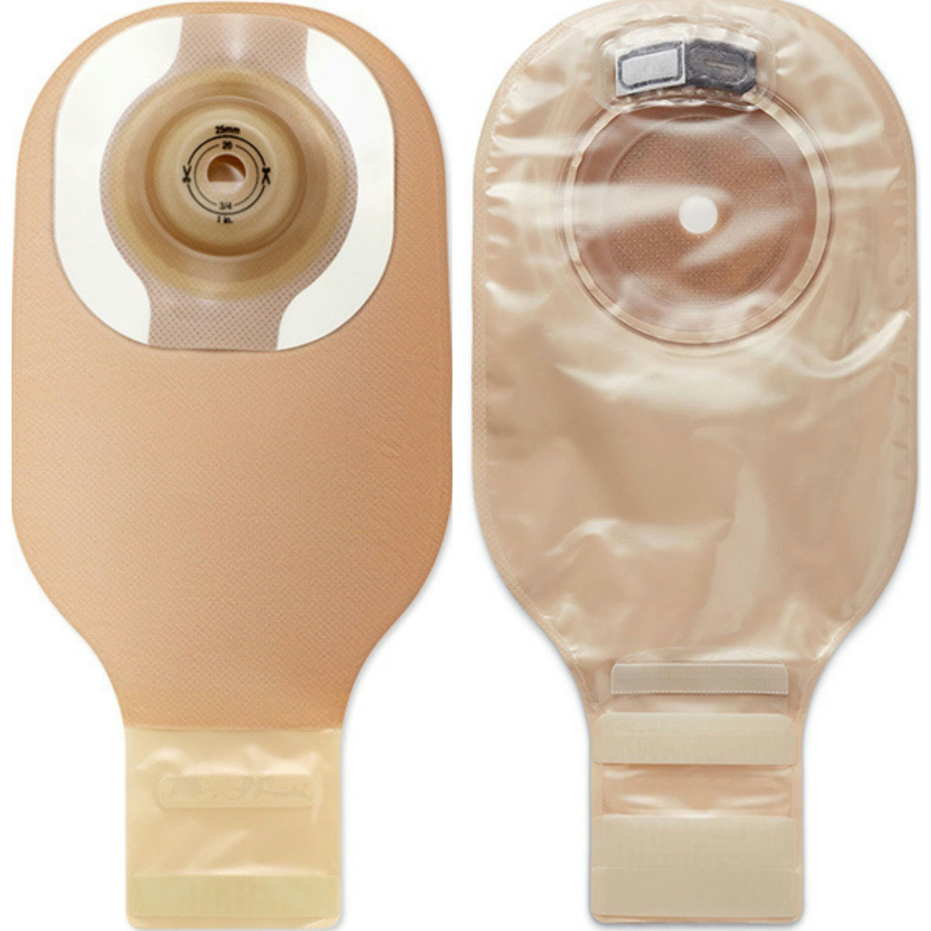 Hollister Premier Soft Convex CeraPlus One Piece Drainable Ostomy Pouch with Filter, Trim-to-Fit