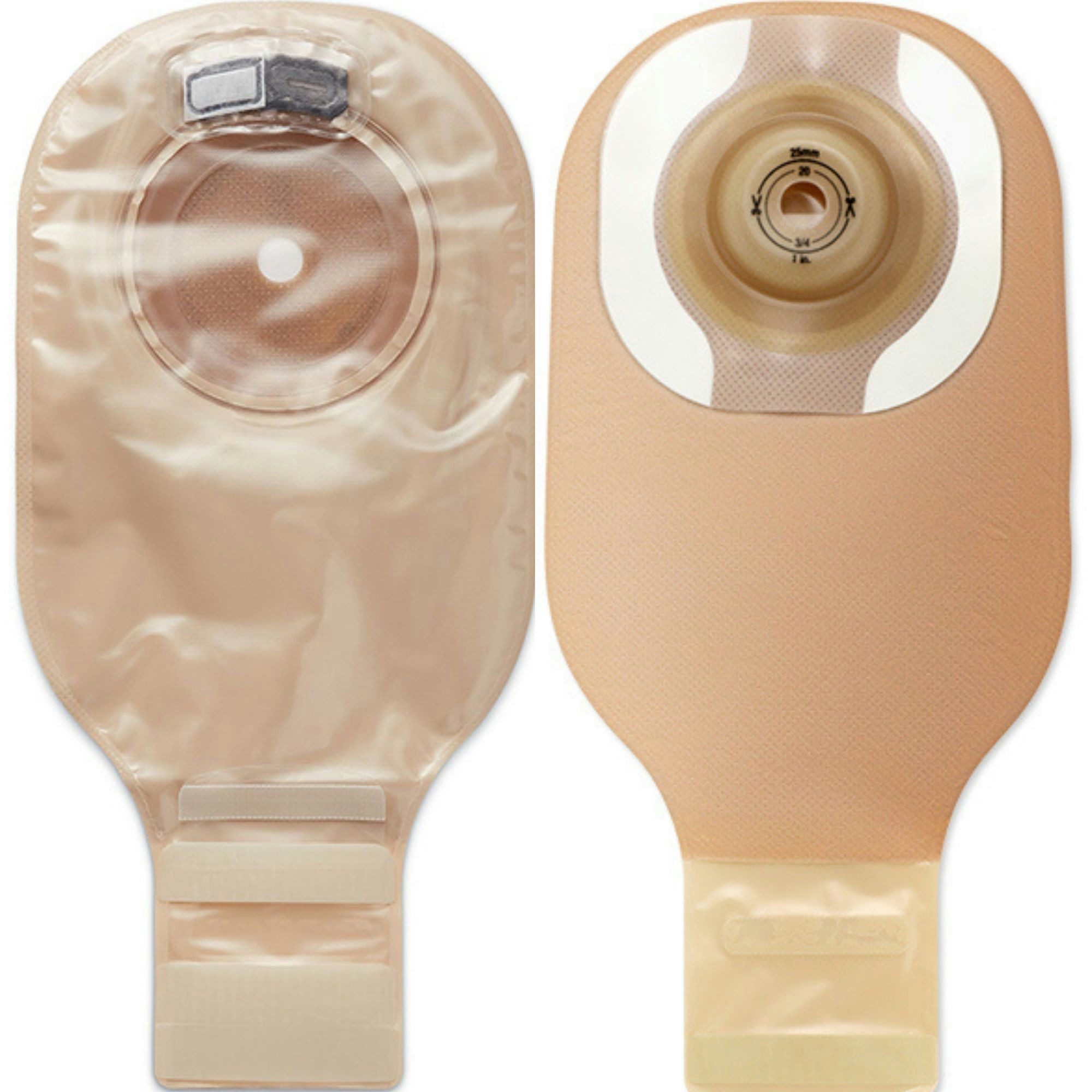 Hollister Premier Soft Convex CeraPlus One Piece Drainable Ostomy Pouch with Filter, Trim-to-Fit