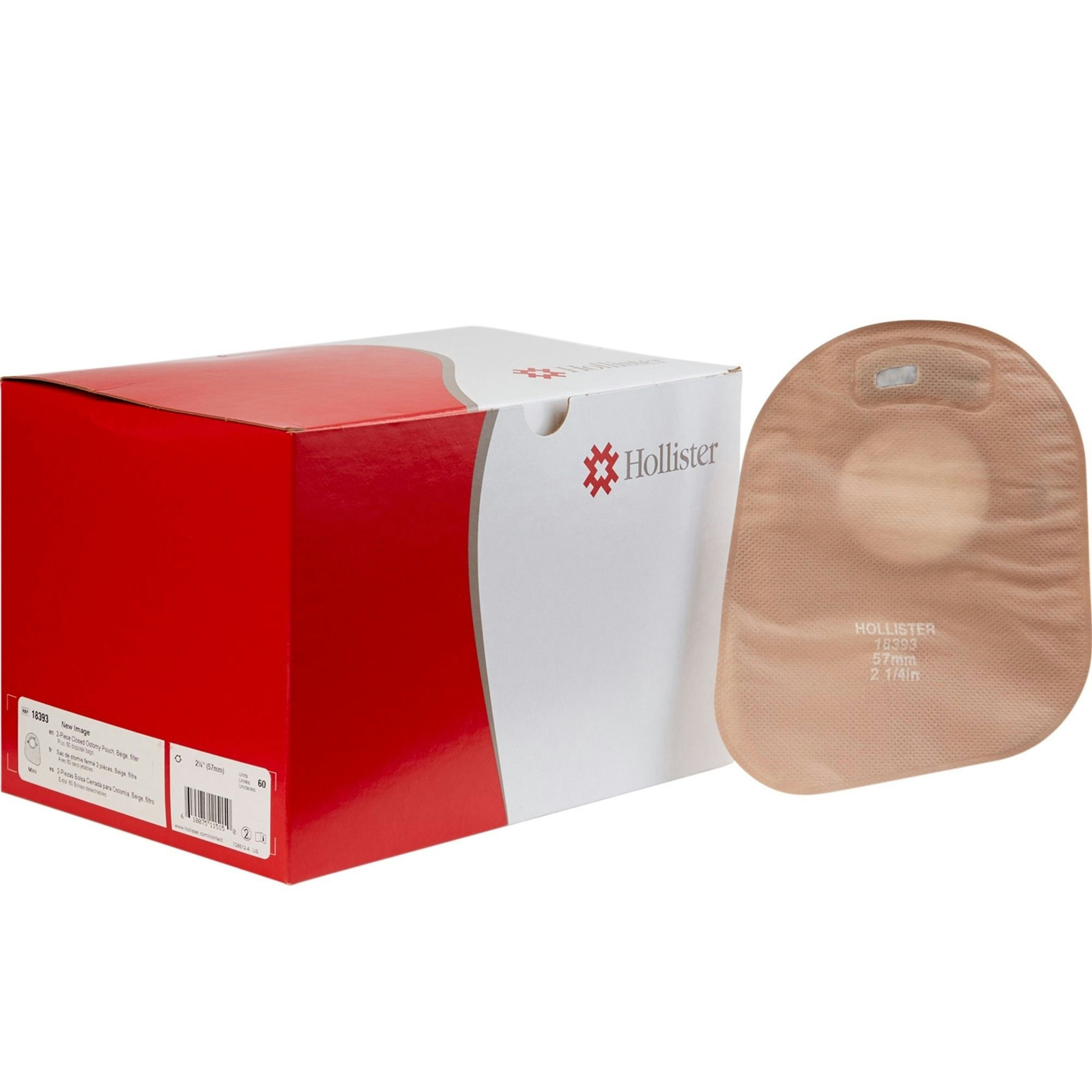 Hollister New Image Two Piece Closed Mini Ostomy Pouch with Filter