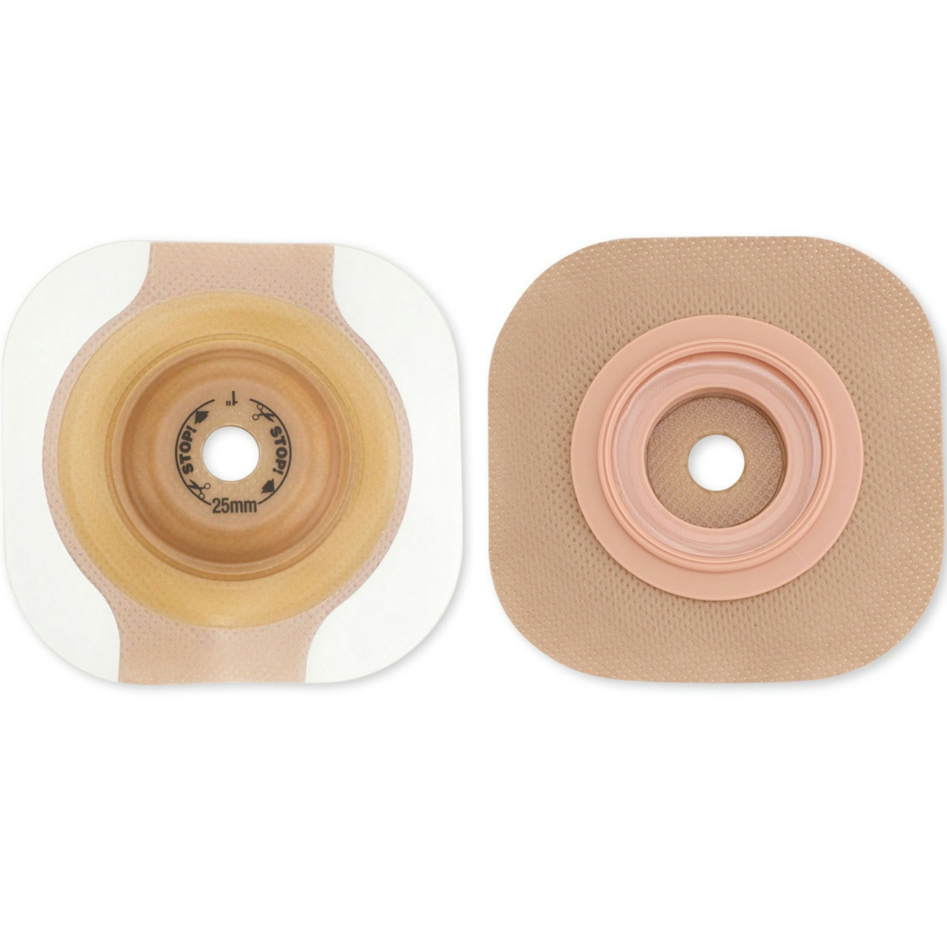 Hollister New Image Convex CeraPlus Skin Barrier with Tape Border, Trim-to-Fit