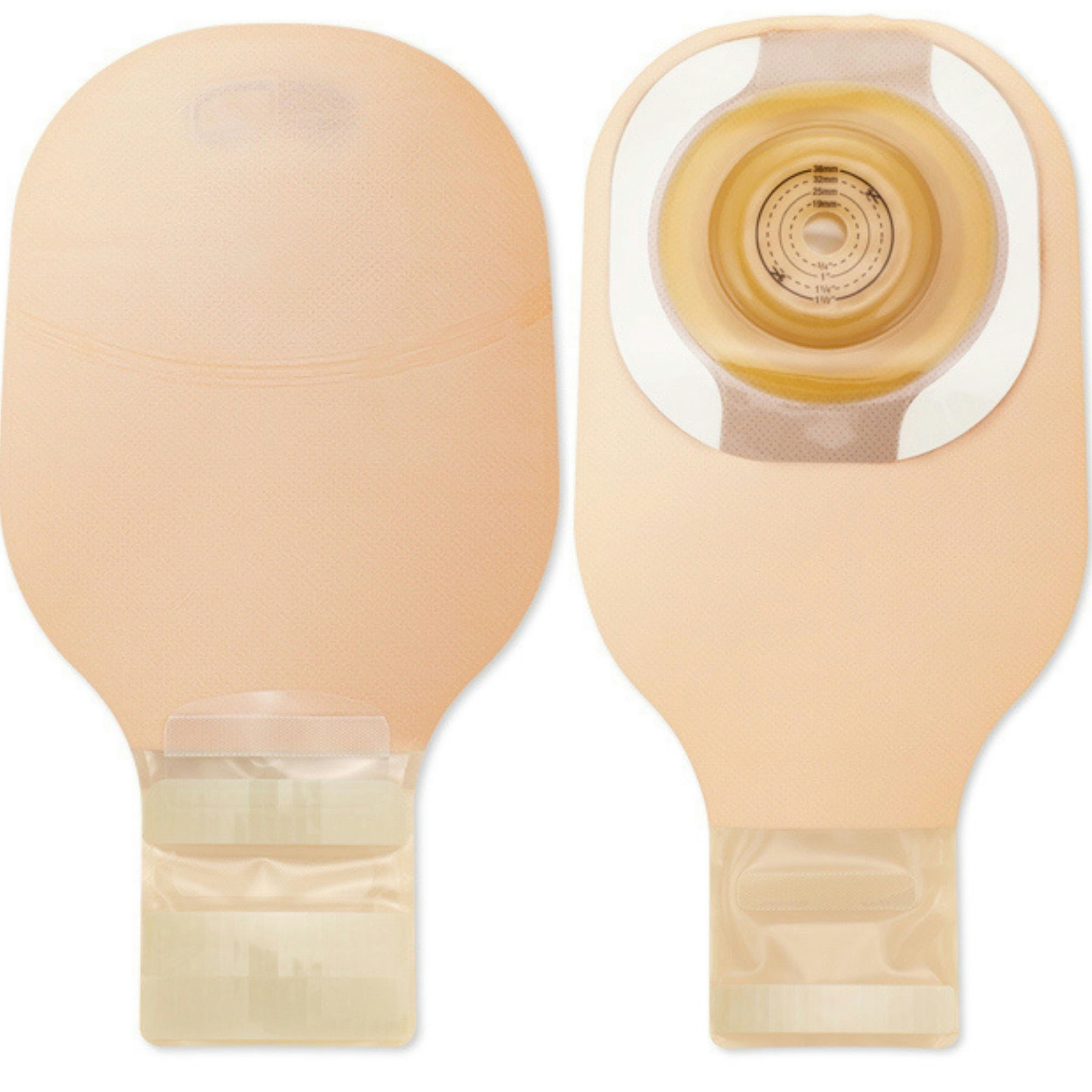 Hollister Premier Soft Convex Flextend One Piece Drainable Ostomy Pouch with Filter, Trim to Fit