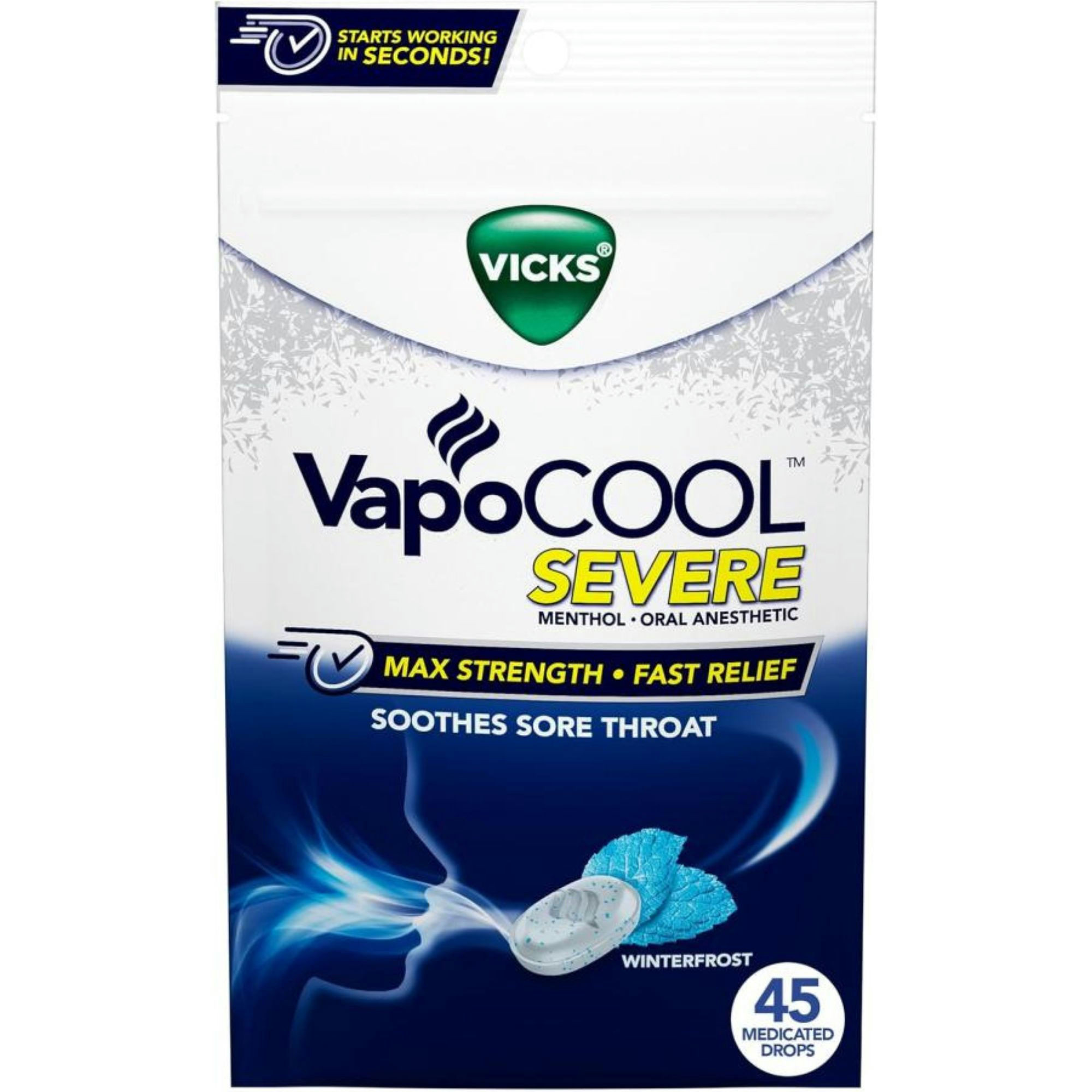 Vicks VapoCool Severe Max Strength Medicated Drops