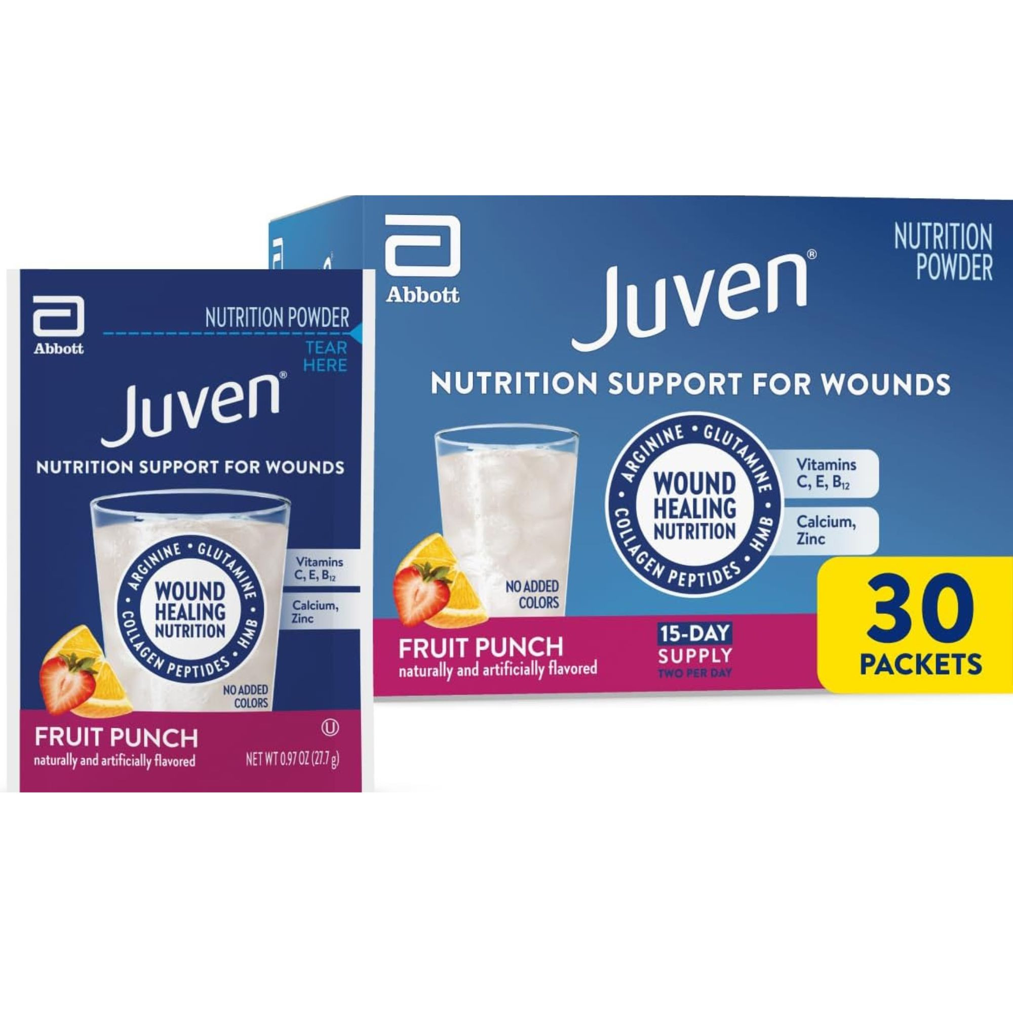 Juven Nutrition Support for Wound Healing, Fruit Punch